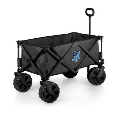 Picnic Time NCAA Rhode Island Rams Adventure Wagon Elite All Terrain Portable Utility Wagon, Grey