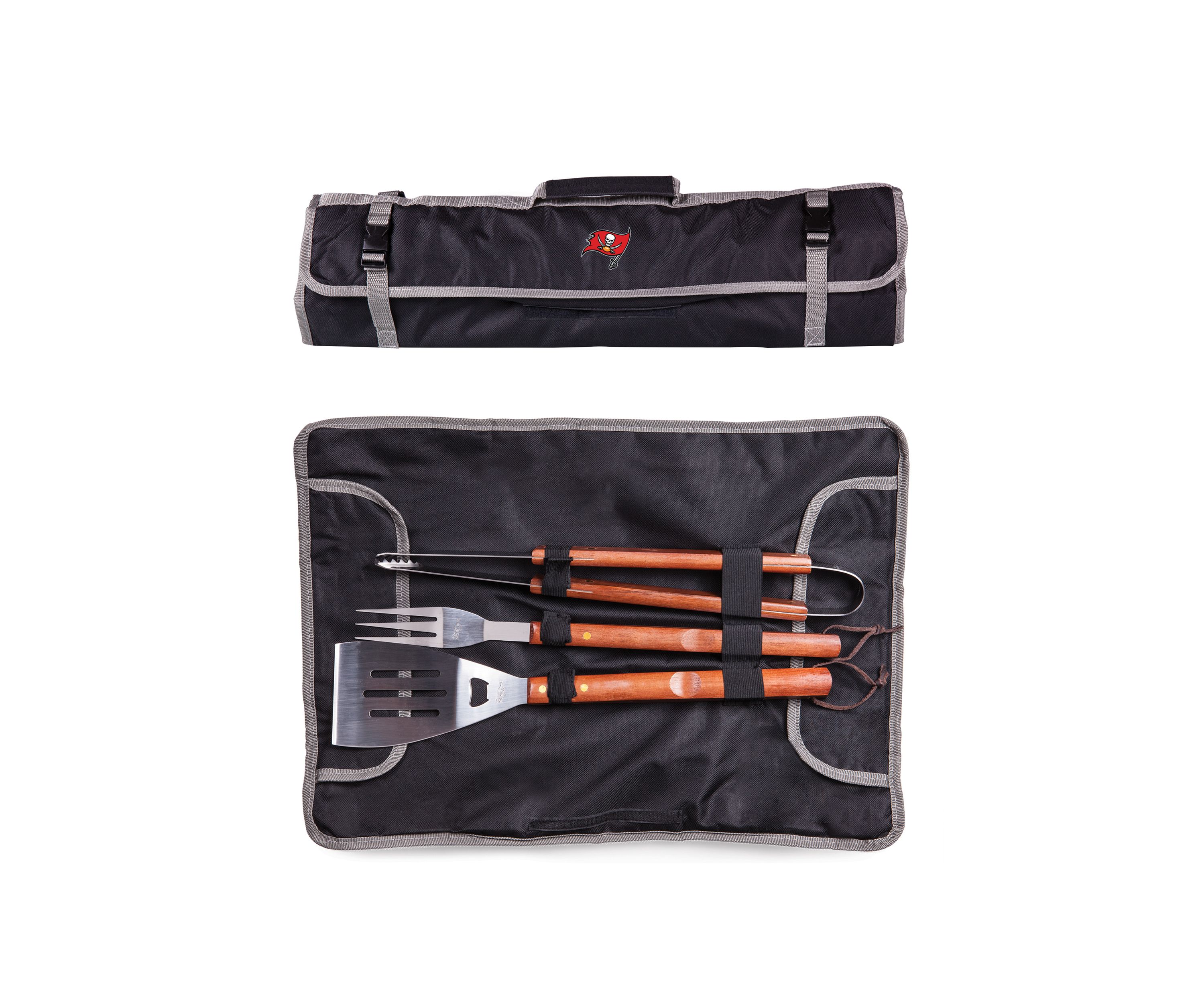NFL Tampa Bay Buccaneers 3 Piece BBQ Tote & Grill Set
