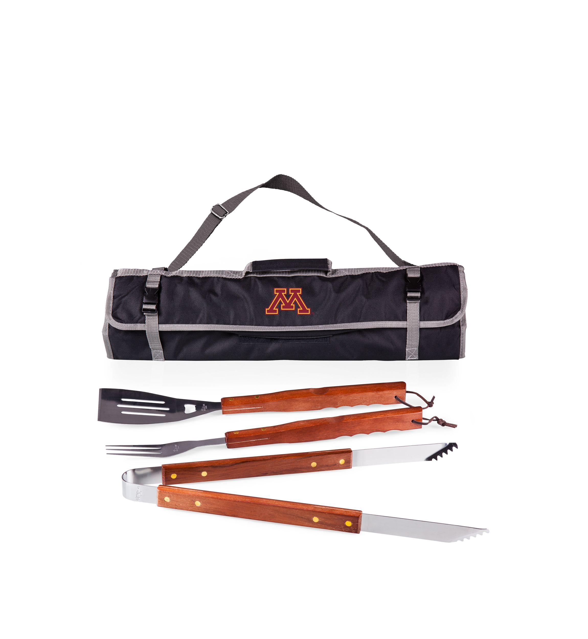 NCAA Minnesota Golden Gophers 3 Piece BBQ Tote & Grill Set