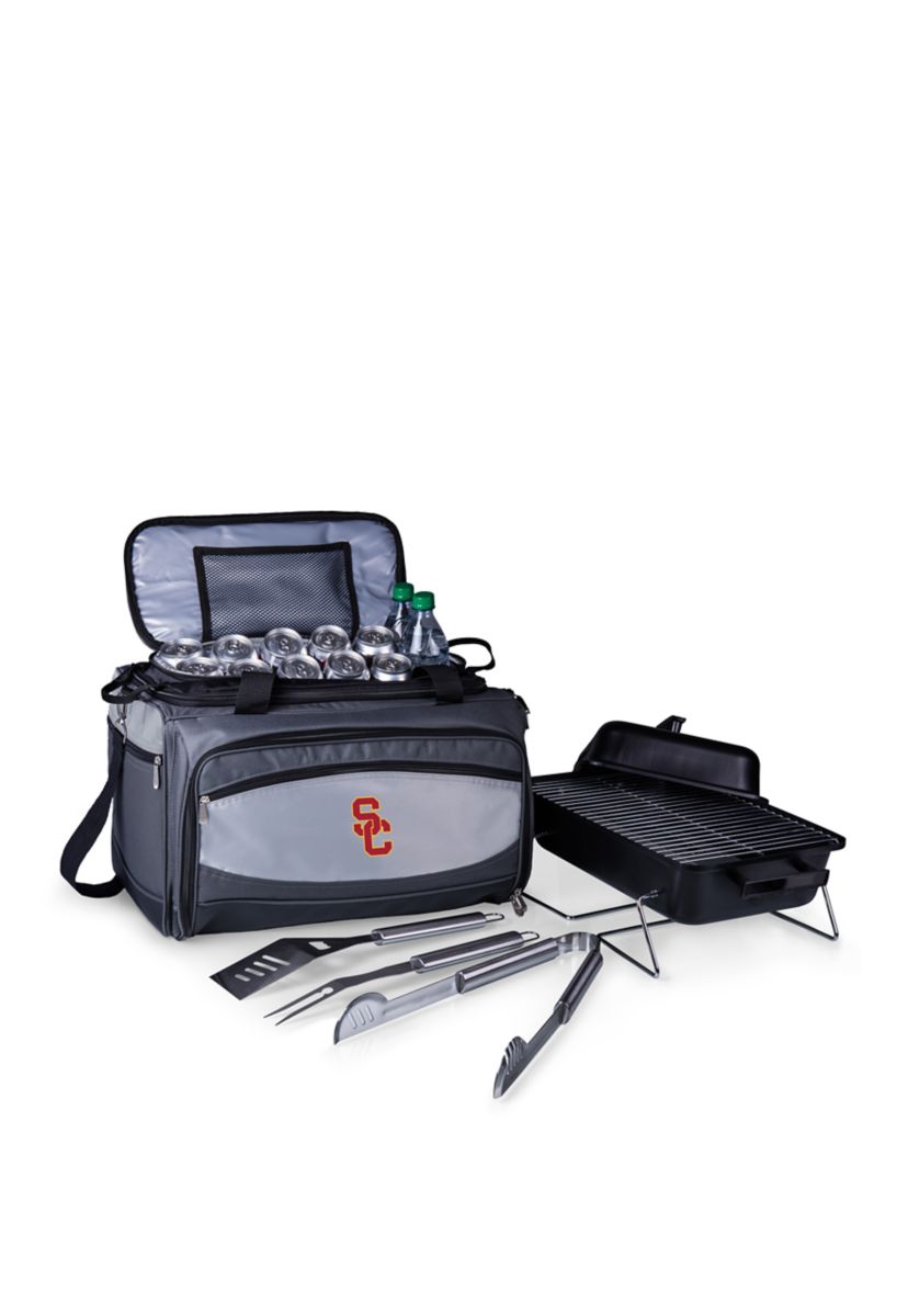 NCAA USC Trojans Buccaneer Portable Charcoal Grill & Cooler Tote