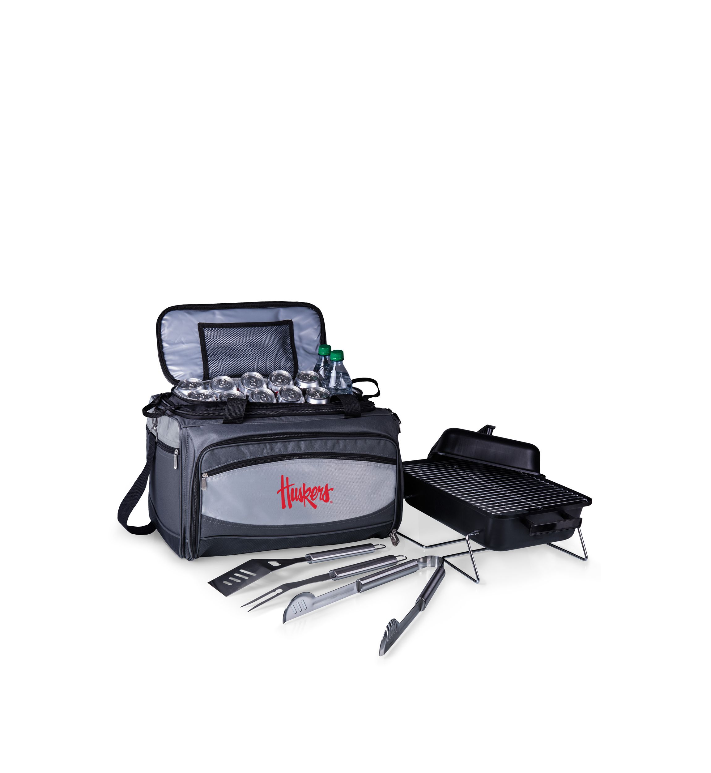  NCAA Nebraska Cornhuskers Buccaneer Portable Charcoal Grill & Cooler Tote