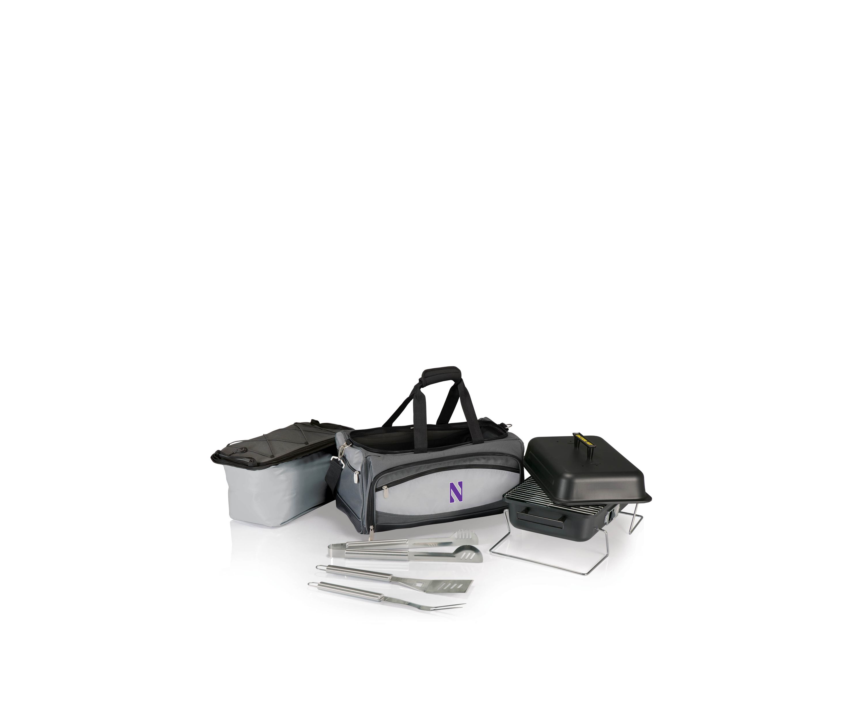 NCAA Northwestern Wildcats Buccaneer Portable Charcoal Grill & Cooler Tote