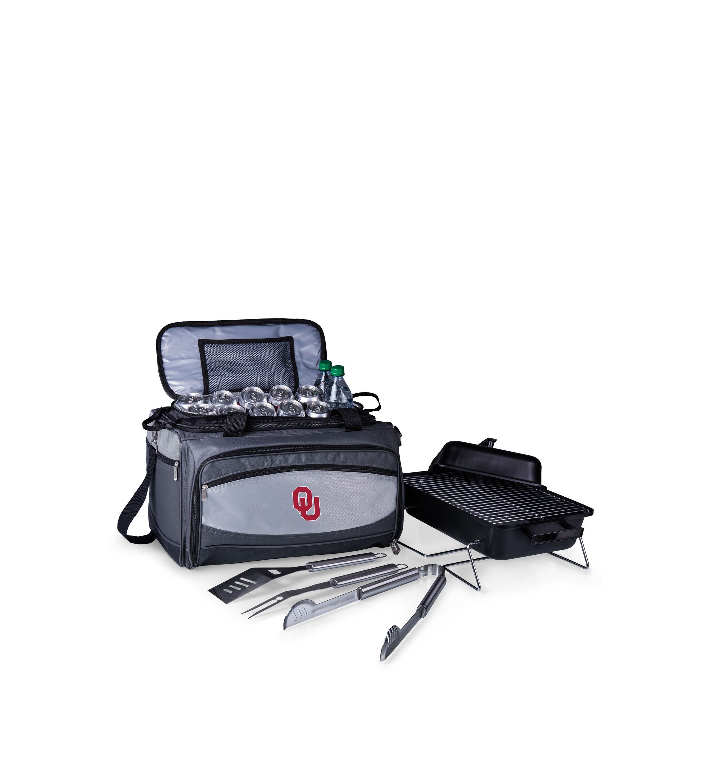 NCAA Oklahoma Sooners Buccaneer Portable Charcoal Grill & Cooler Tote