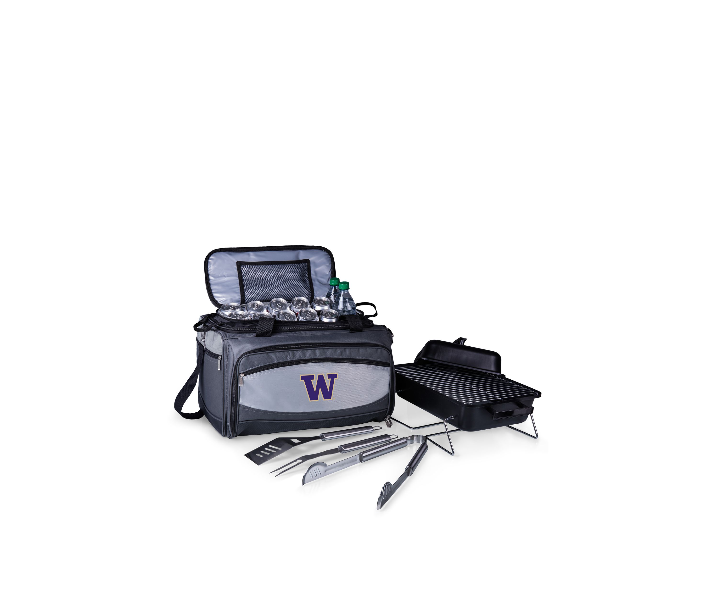NCAA Washington Huskies Buccaneer Portable Charcoal Grill & Cooler Tote