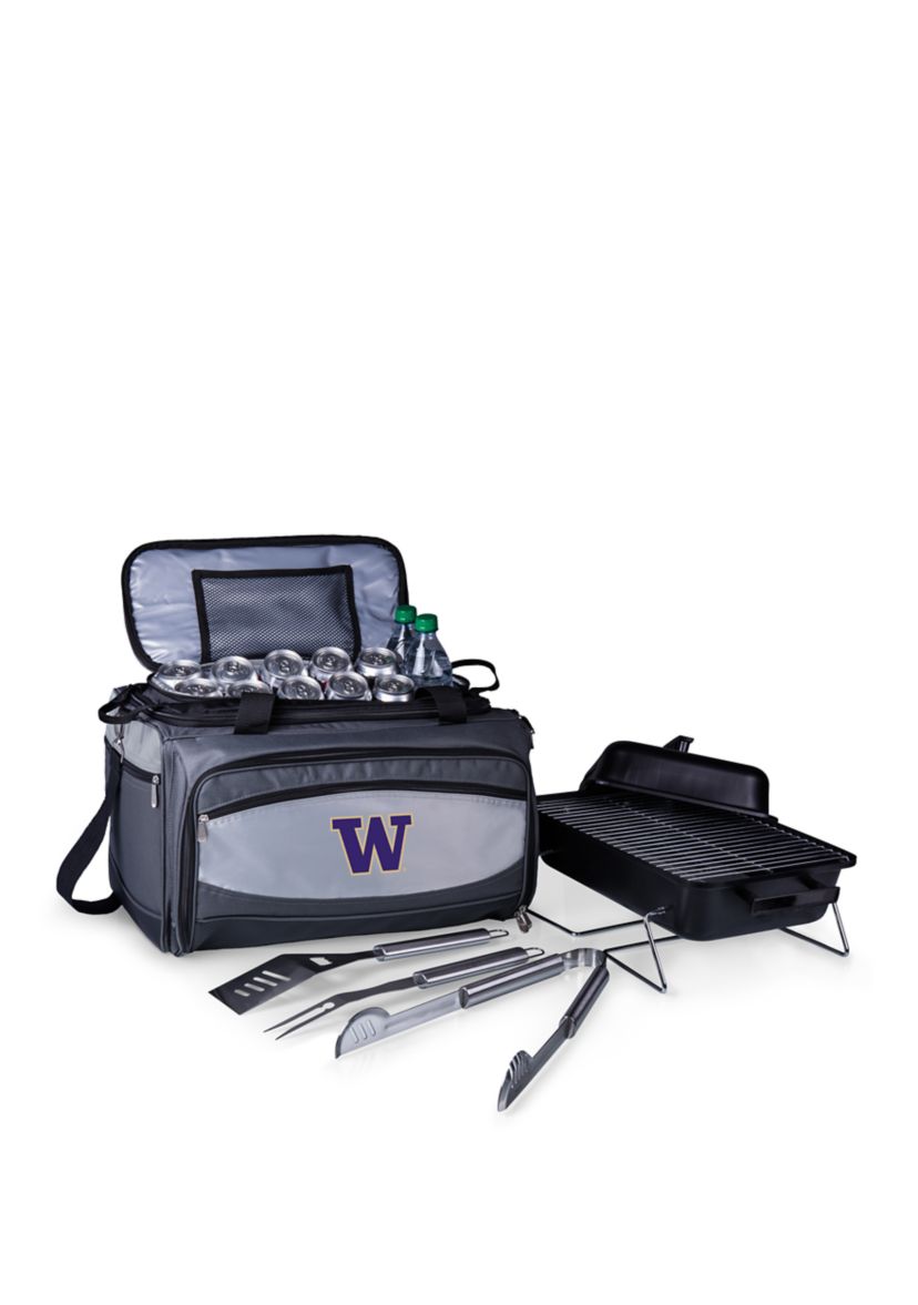NCAA Washington Huskies Buccaneer Portable Charcoal Grill & Cooler Tote