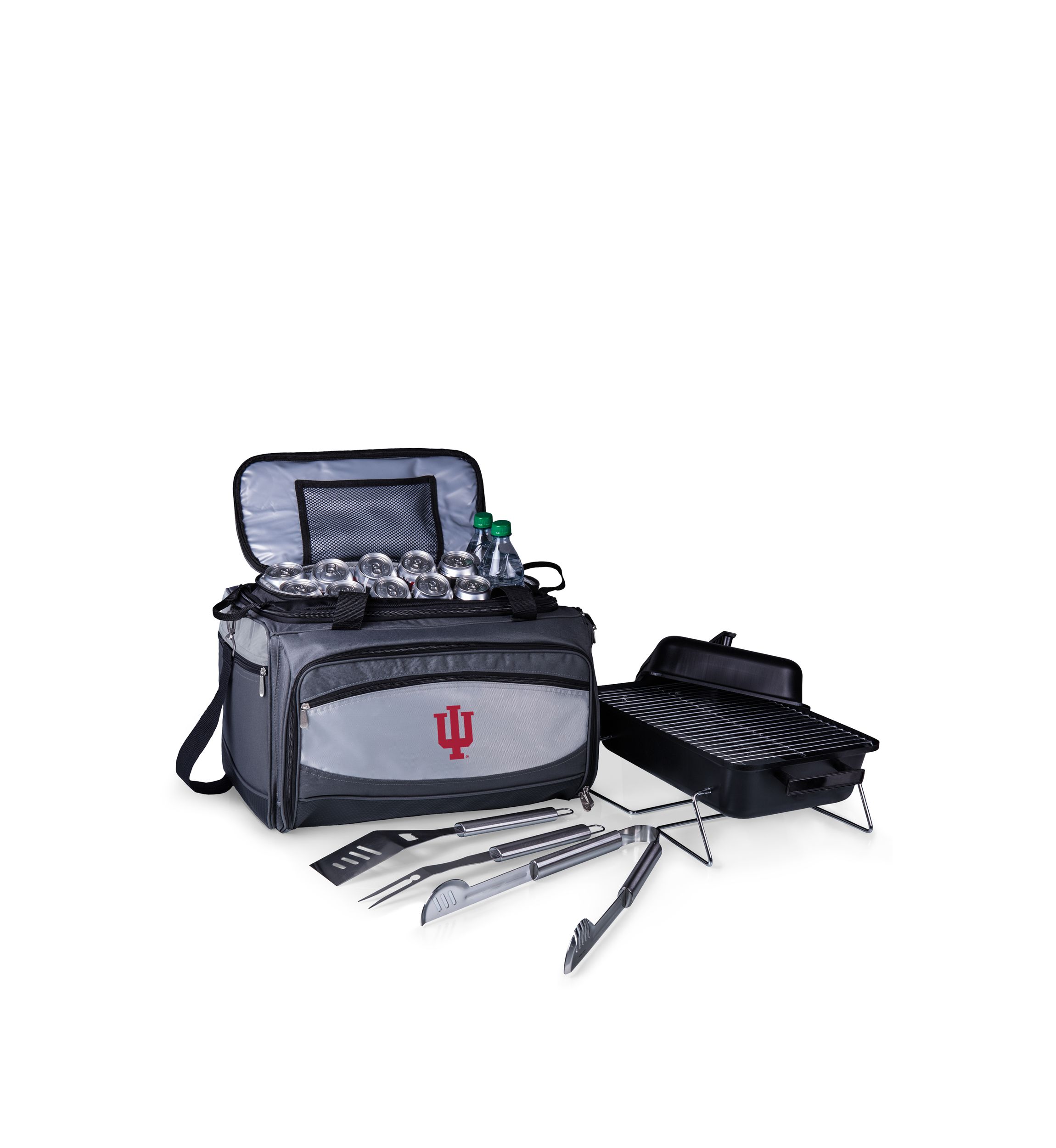  NCAA Indiana Hoosiers Buccaneer Portable Charcoal Grill & Cooler Tote