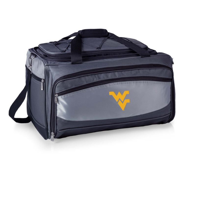 NCAA West Virginia Mountaineers Buccaneer Portable Charcoal Grill and Cooler Tote