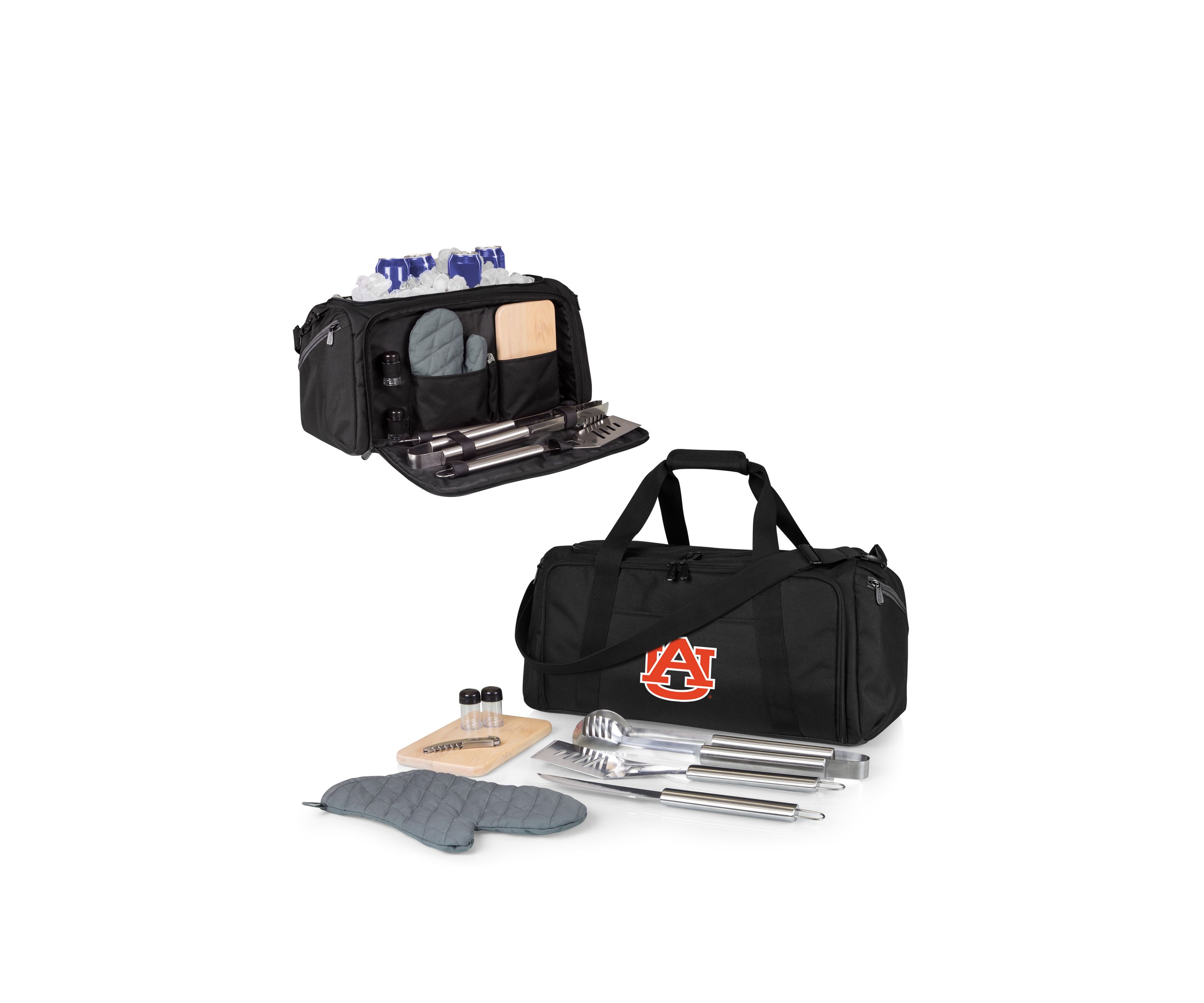 NCAA Auburn Tigers BBQ Kit Grill Set & Cooler