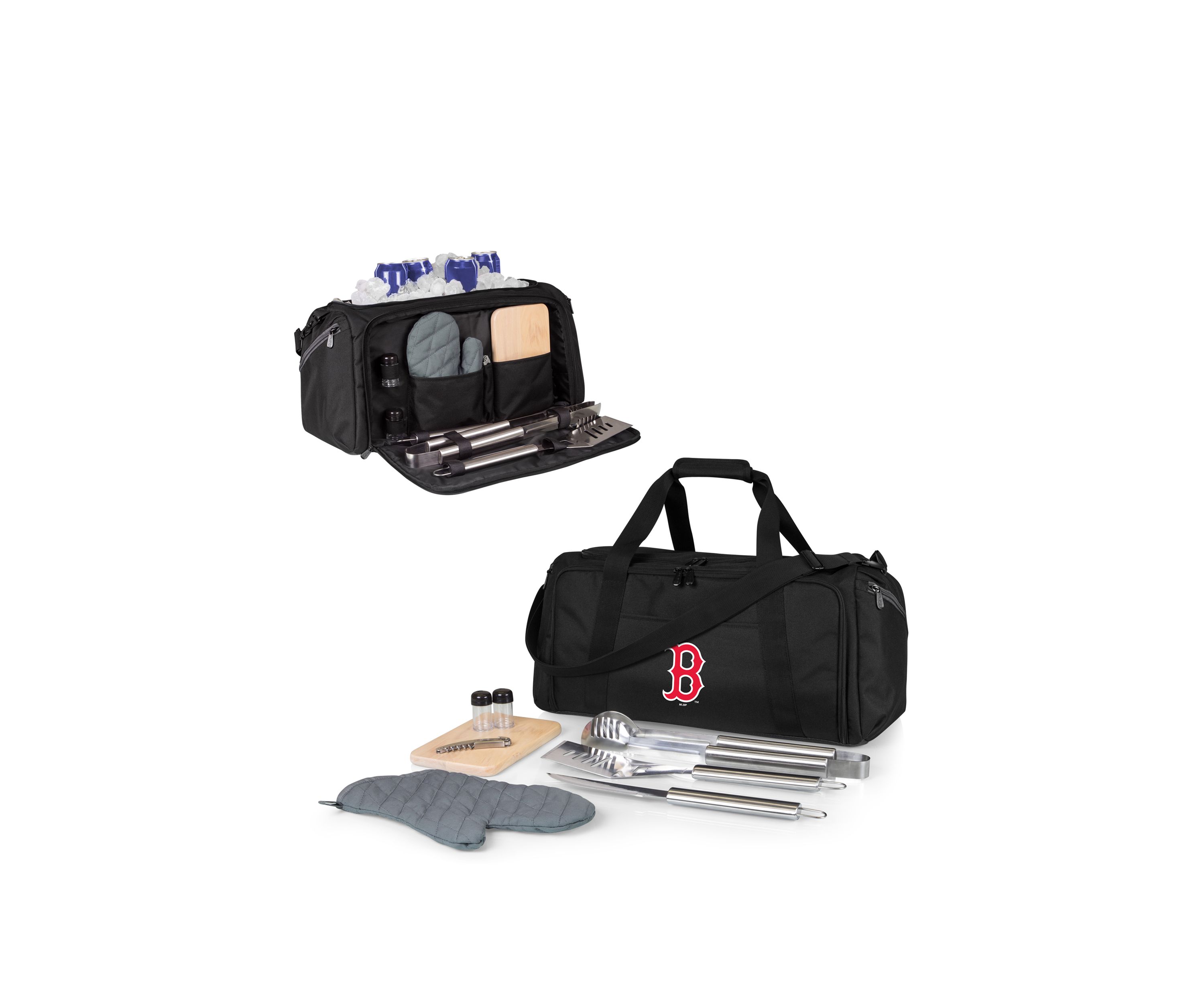 MLB Boston Red Sox BBQ Kit Grill Set & Cooler