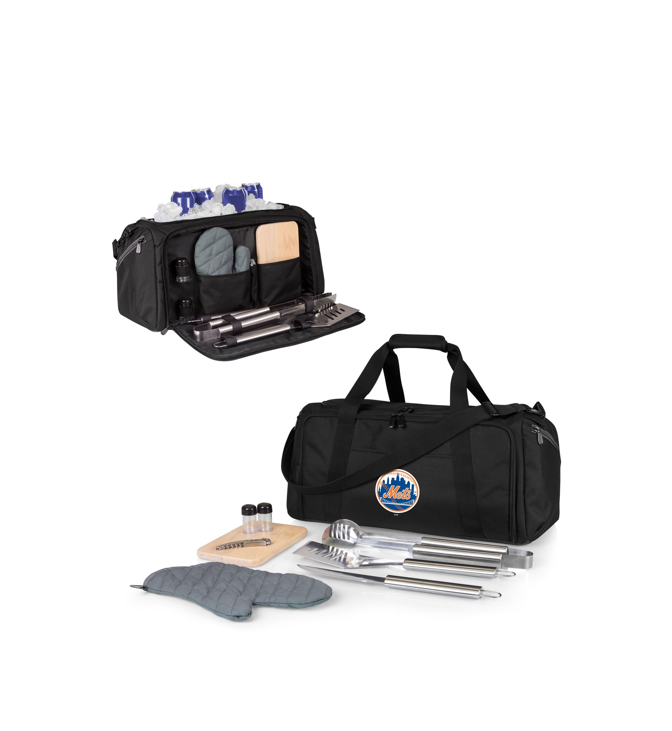 MLB New York Mets BBQ Kit Grill Set & Cooler