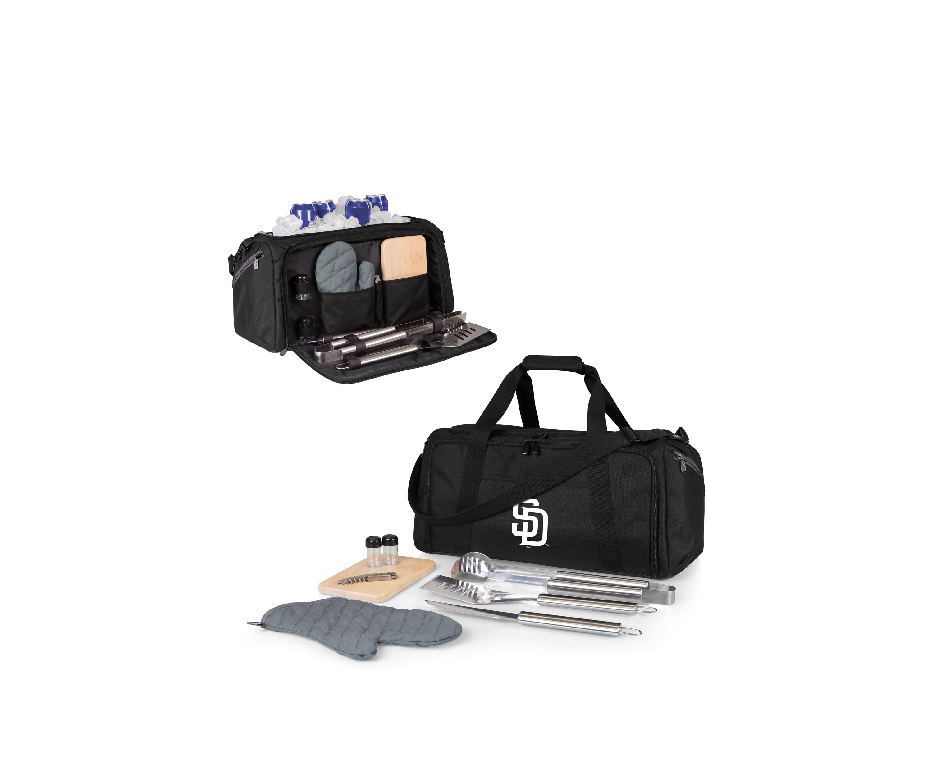 MLB San Diego Padres BBQ Kit Grill Set & Cooler