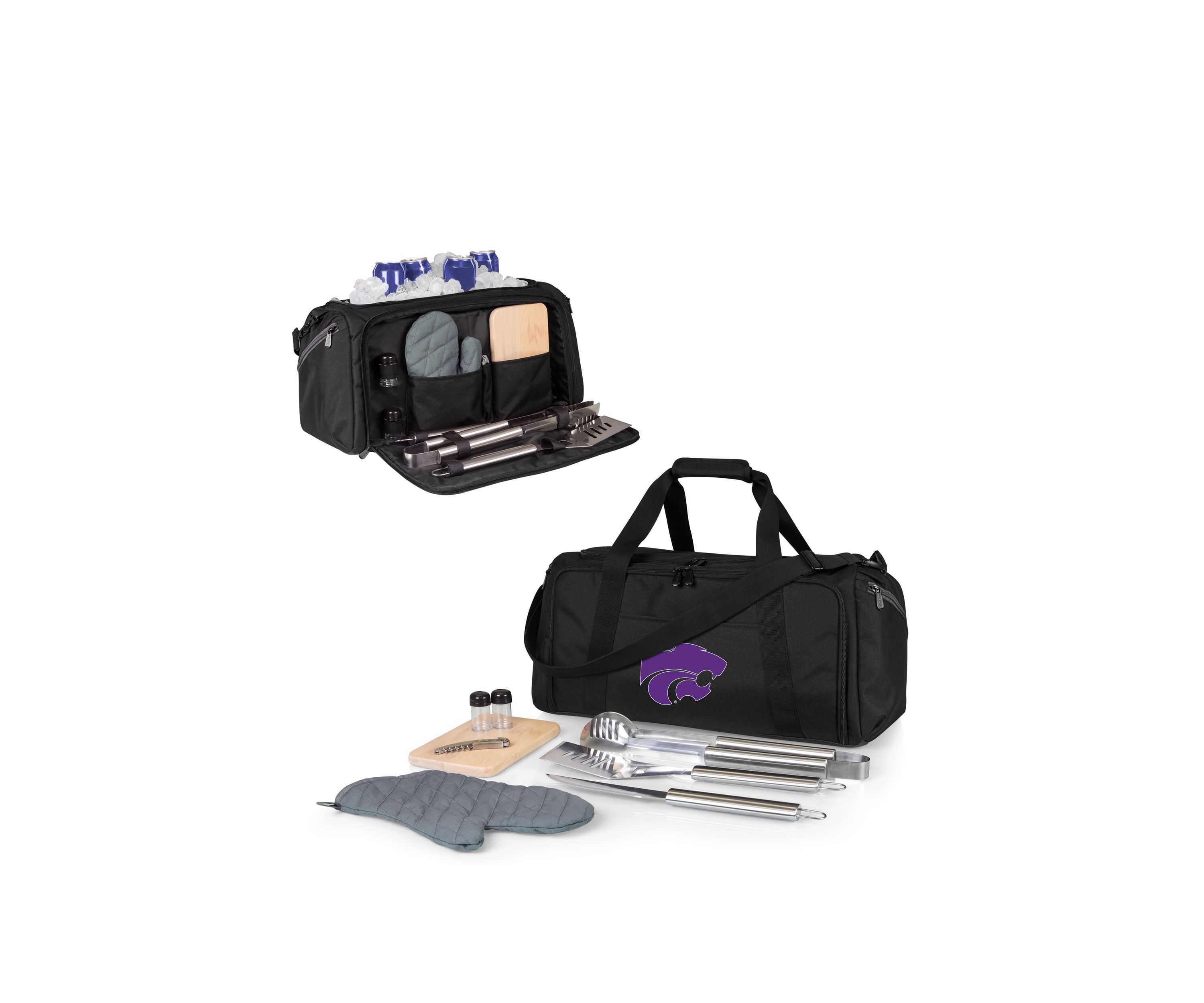 NCAA Kansas State Wildcats BBQ Kit Grill Set & Cooler