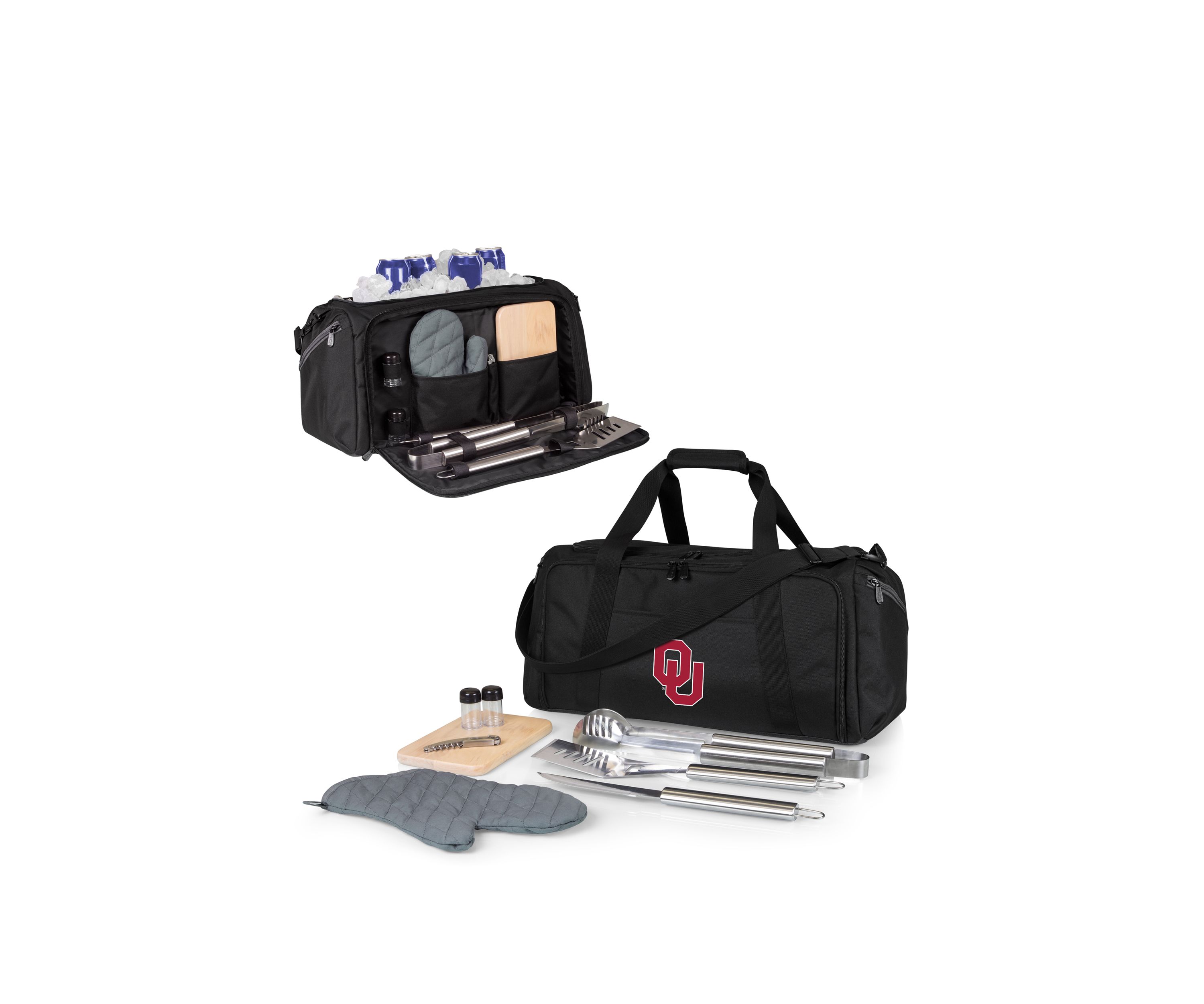 NCAA Oklahoma Sooners BBQ Kit Grill Set & Cooler
