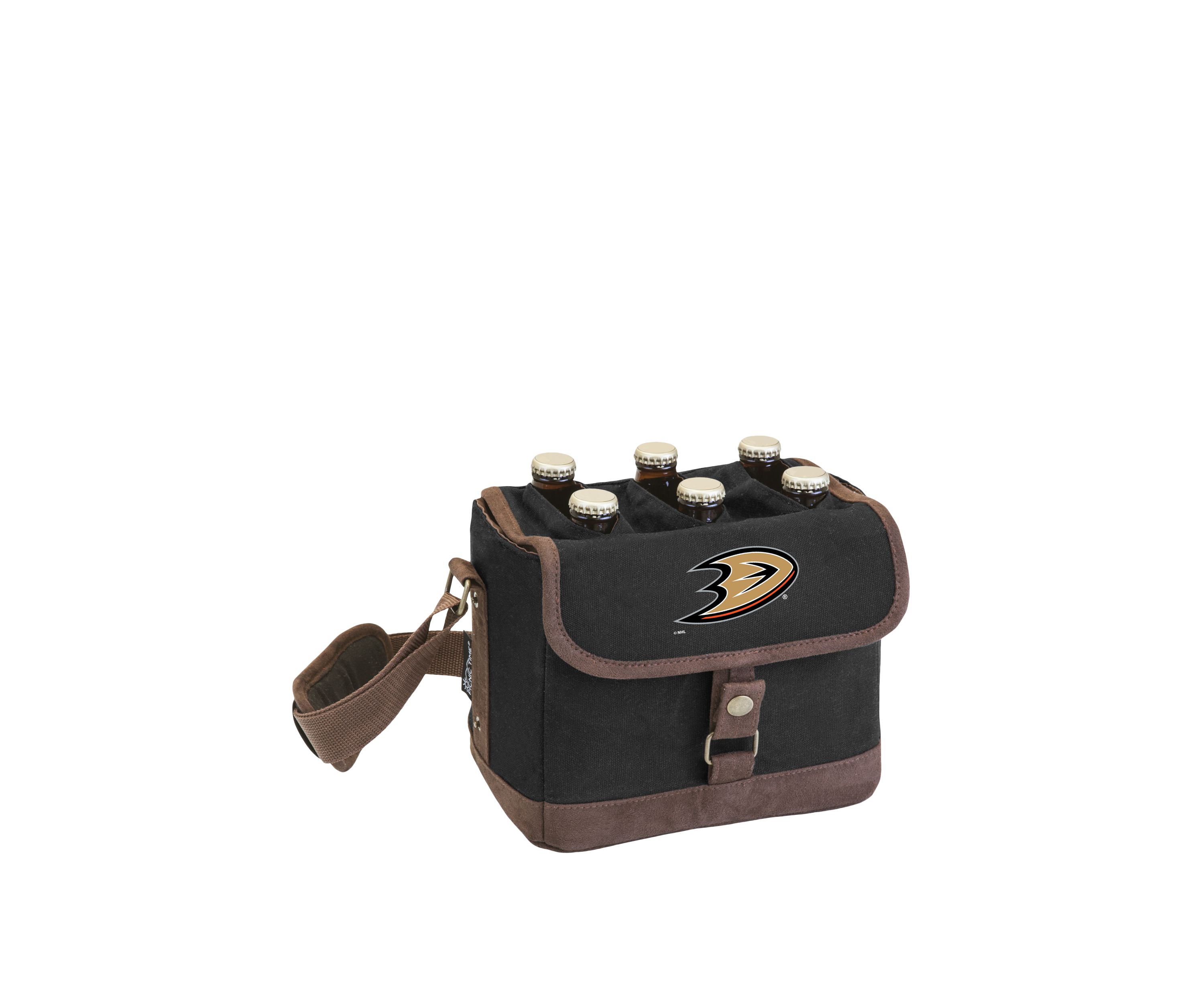 NHL Anaheim Ducks Beer Caddy Cooler Tote with Opener