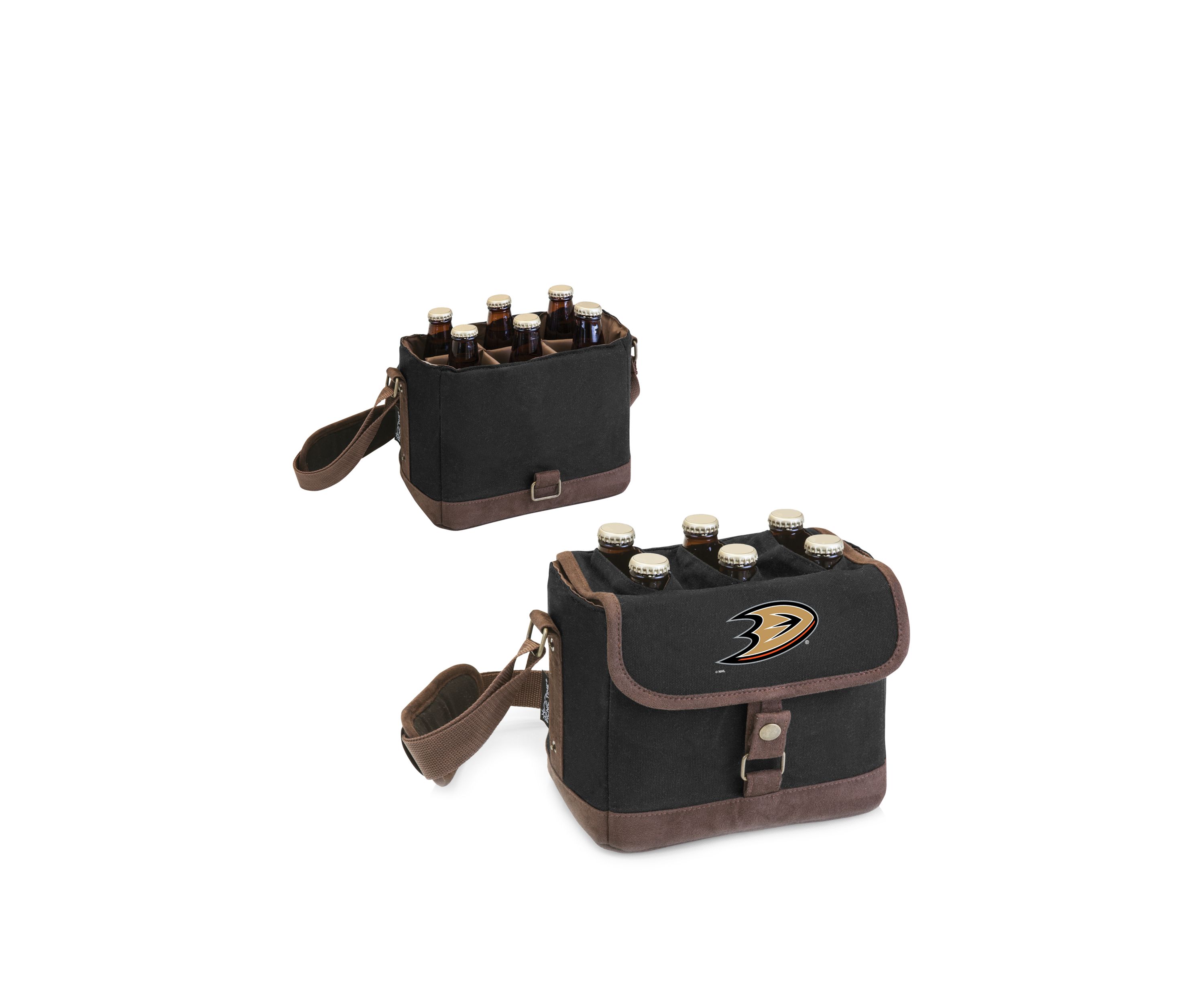 NHL Anaheim Ducks Beer Caddy Cooler Tote with Opener
