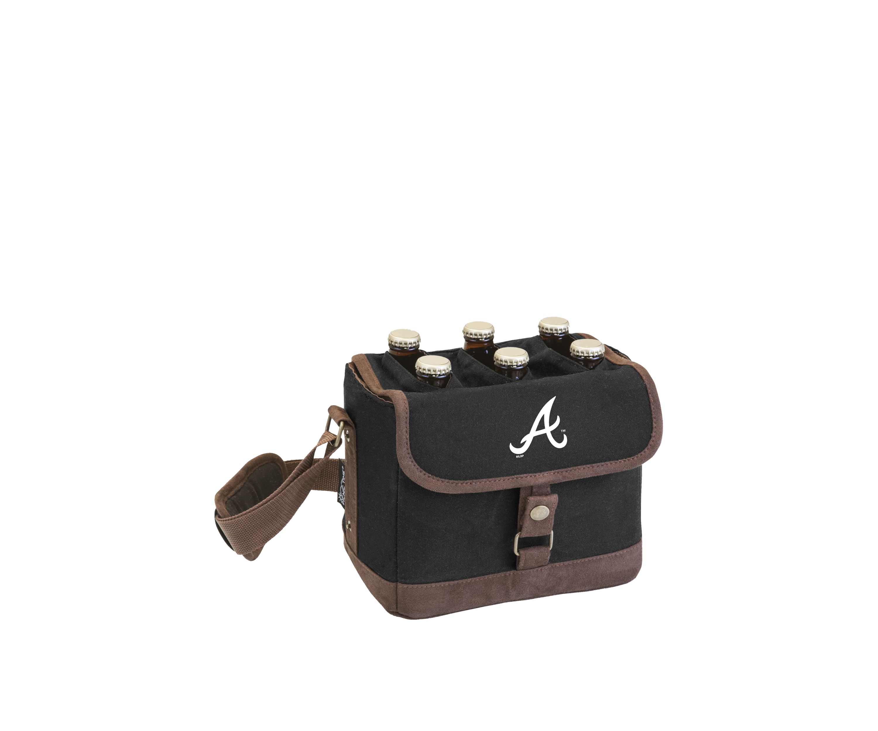 MLB Atlanta Braves Beer Caddy Cooler Tote with Opener