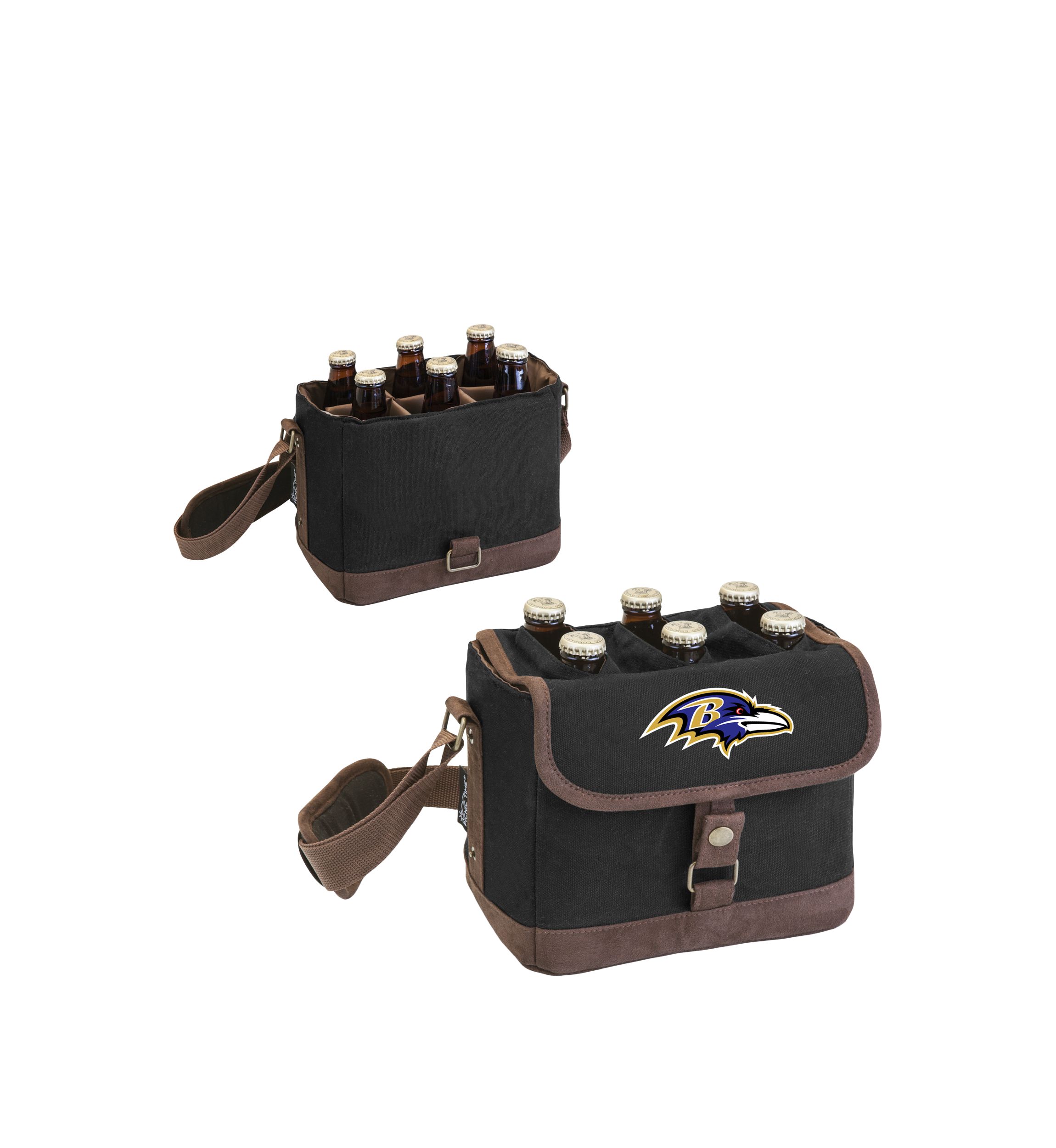 NFL Baltimore Ravens Beer Caddy Cooler Tote with Opener