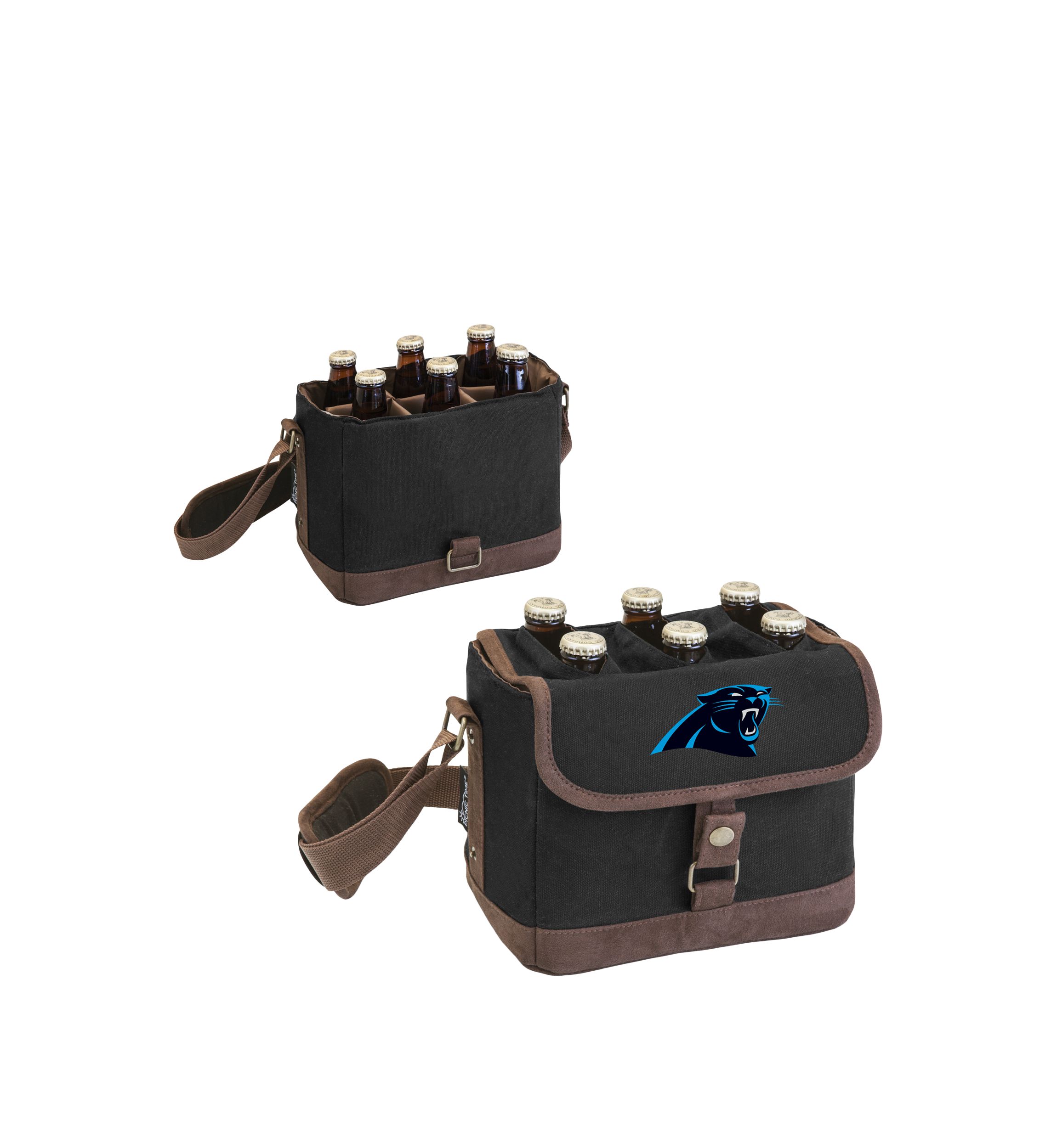 NFL Carolina Panthers Beer Caddy Cooler Tote with Opener