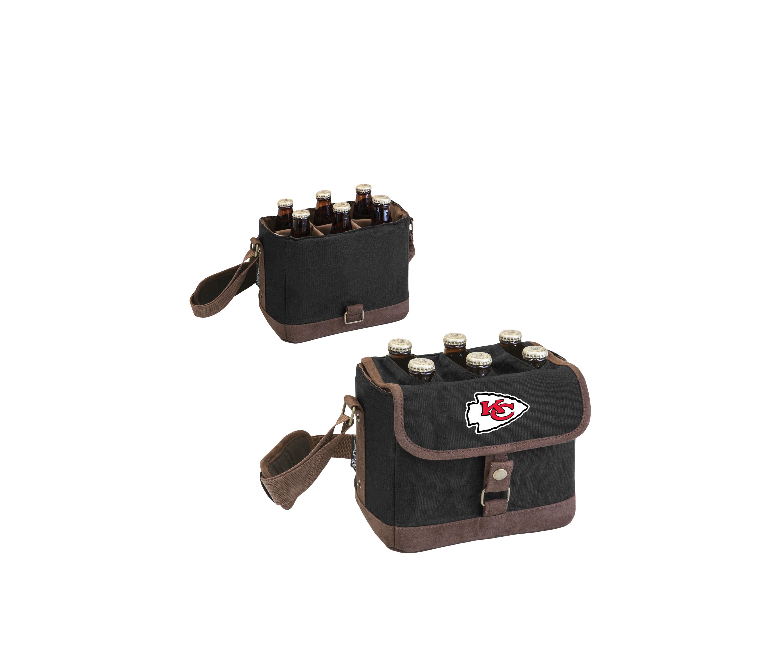 NFL Kansas City Chiefs Beer Caddy Cooler Tote with Opener