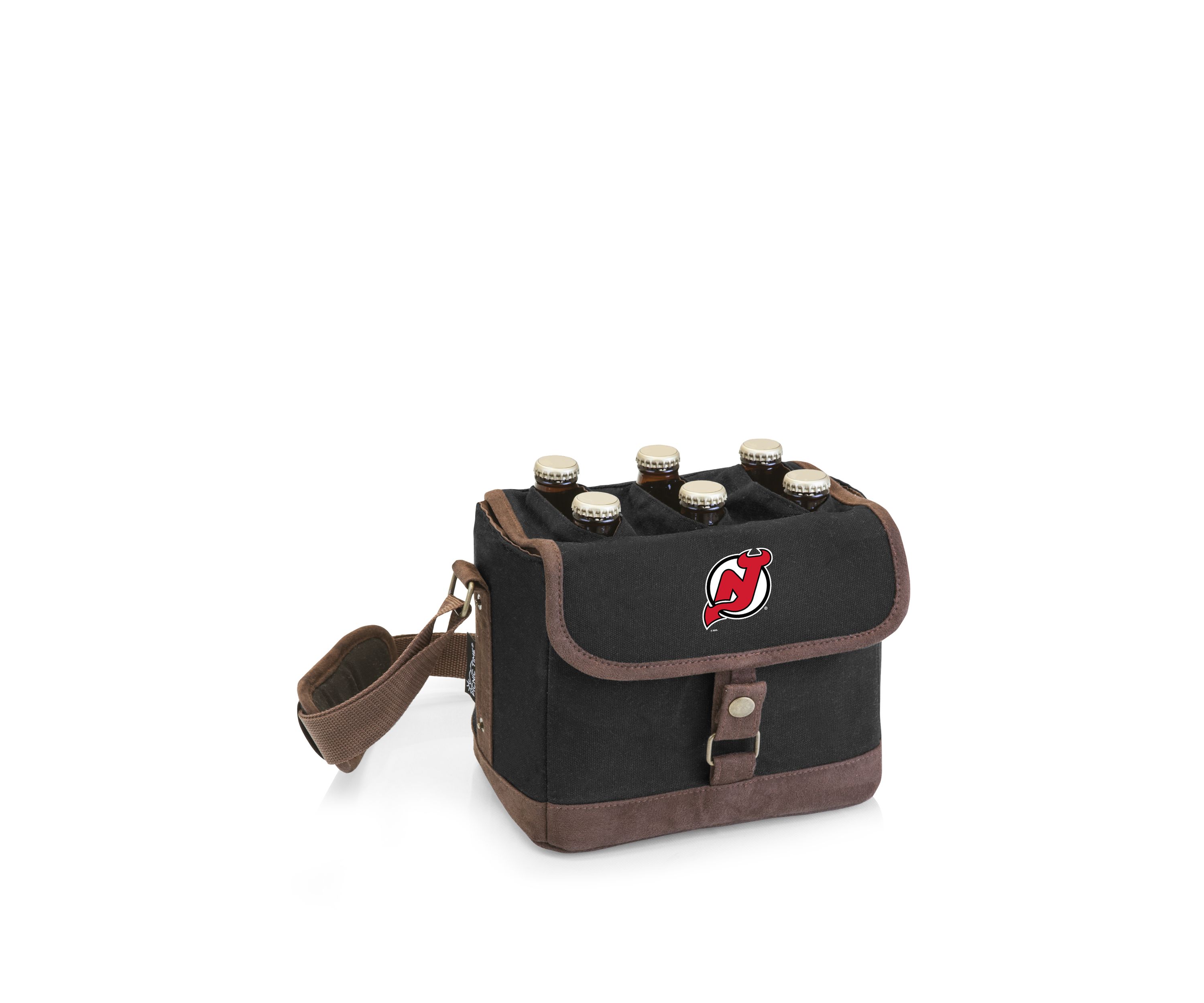 NHL New Jersey Devils Beer Caddy Cooler Tote with Opener