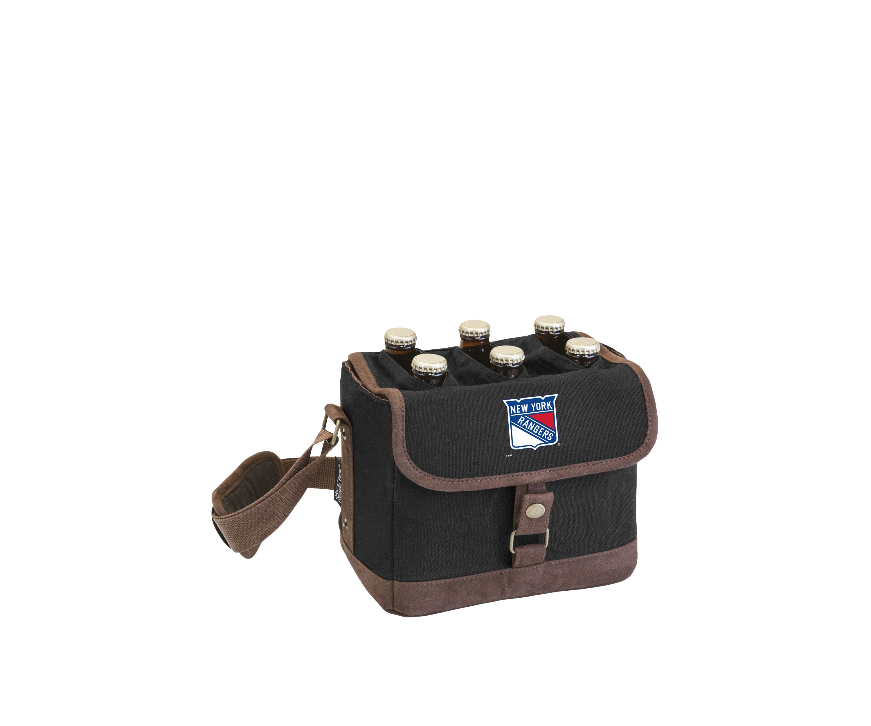 NHL New York Rangers Beer Caddy Cooler Tote with Opener