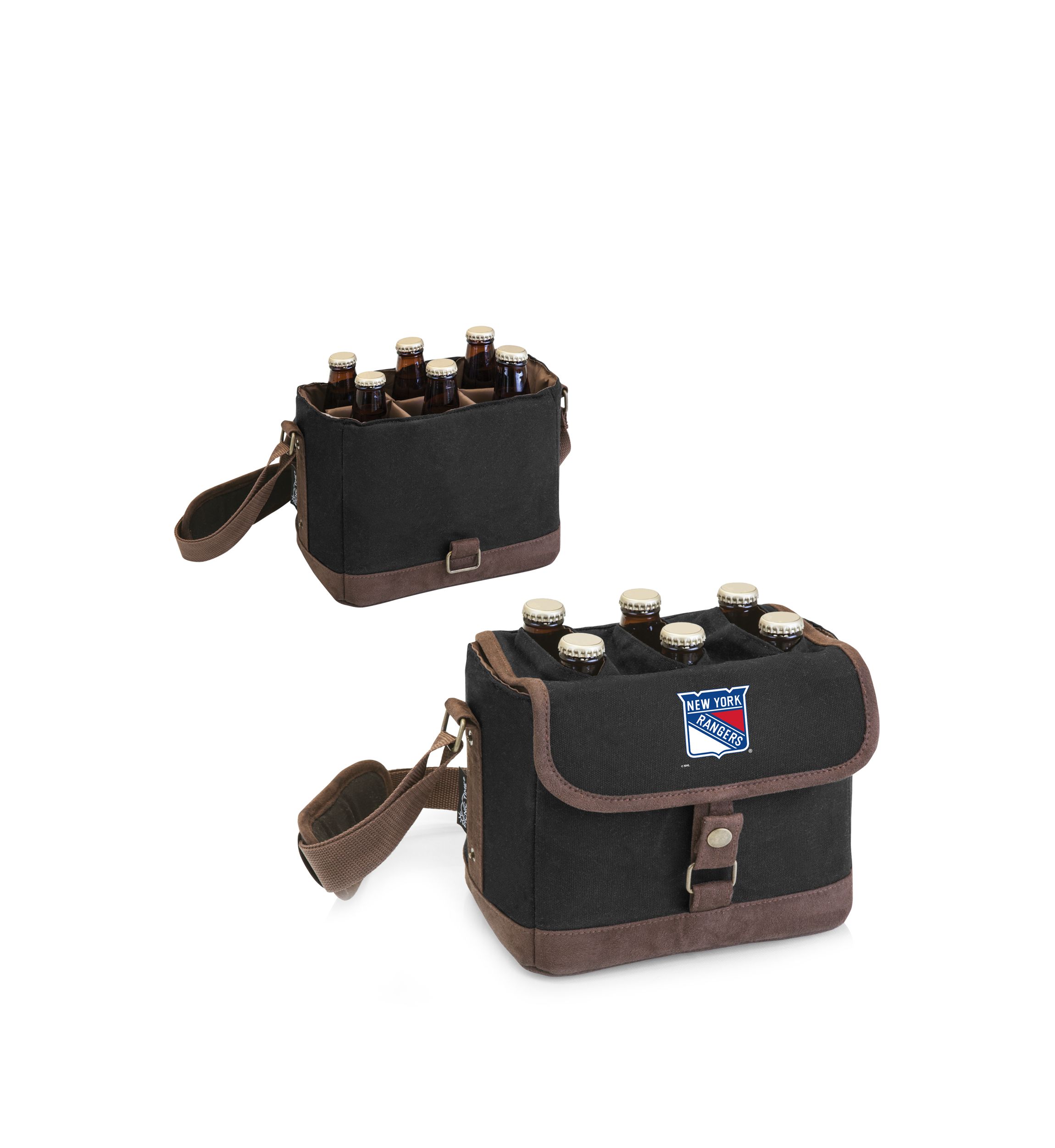 NHL New York Rangers Beer Caddy Cooler Tote with Opener