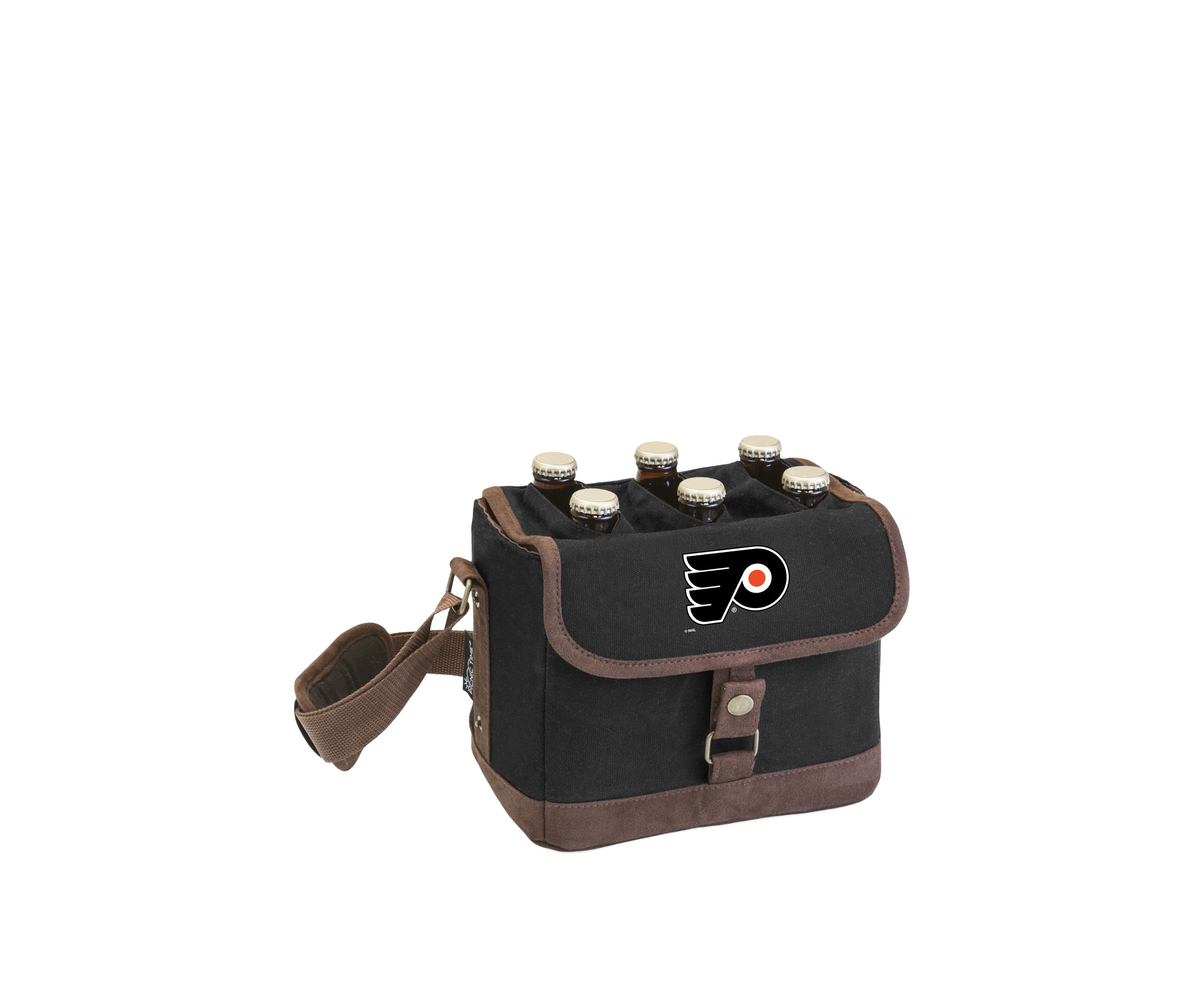 NHL Philadelphia Flyers Beer Caddy Cooler Tote with Opener