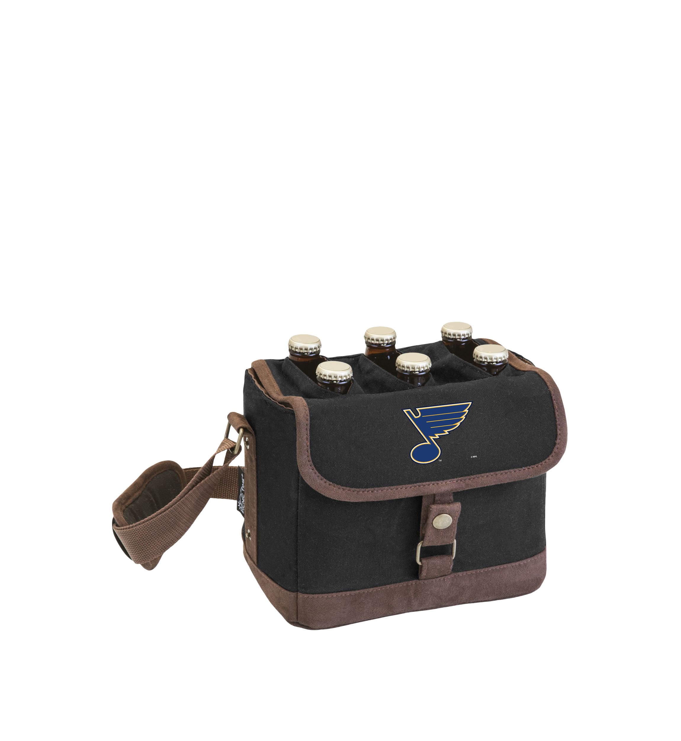 NHL St Louis Blues Beer Caddy Cooler Tote with Opener