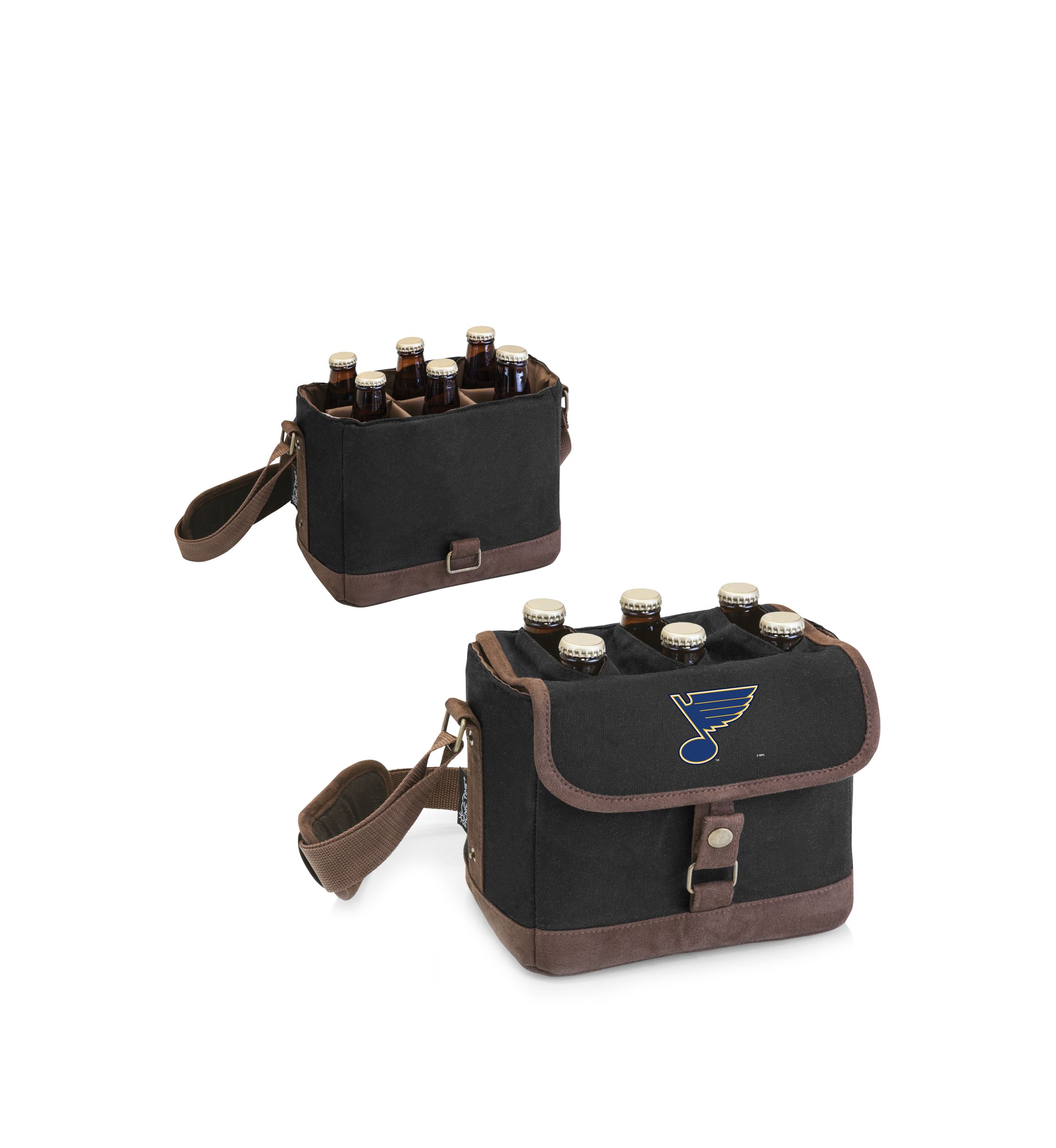 NHL St Louis Blues Beer Caddy Cooler Tote with Opener