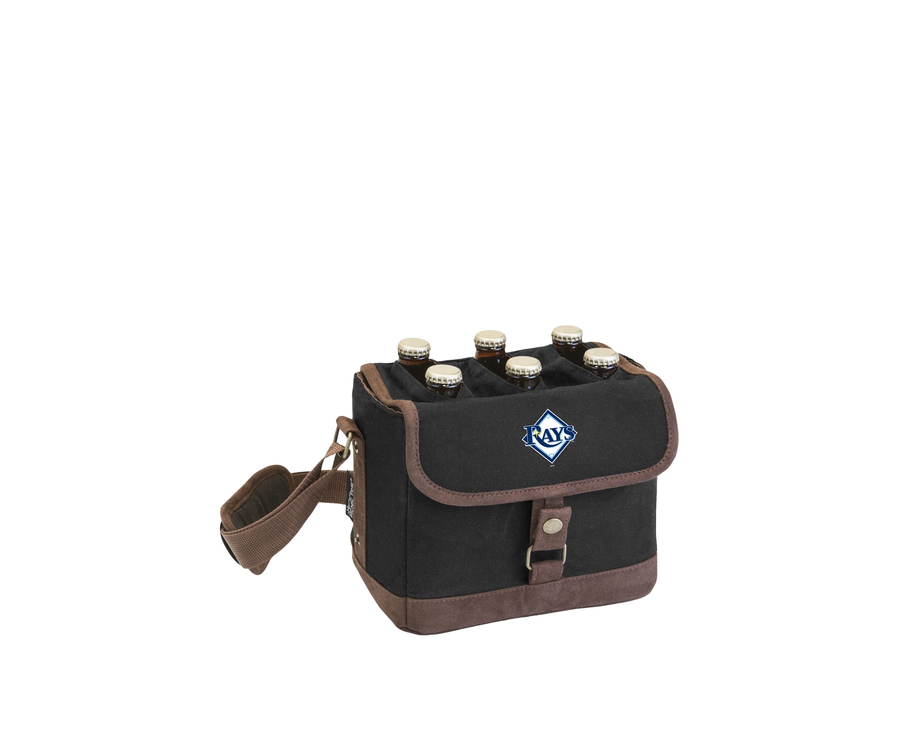 MLB Tampa Bay Rays Beer Caddy Cooler Tote with Opener