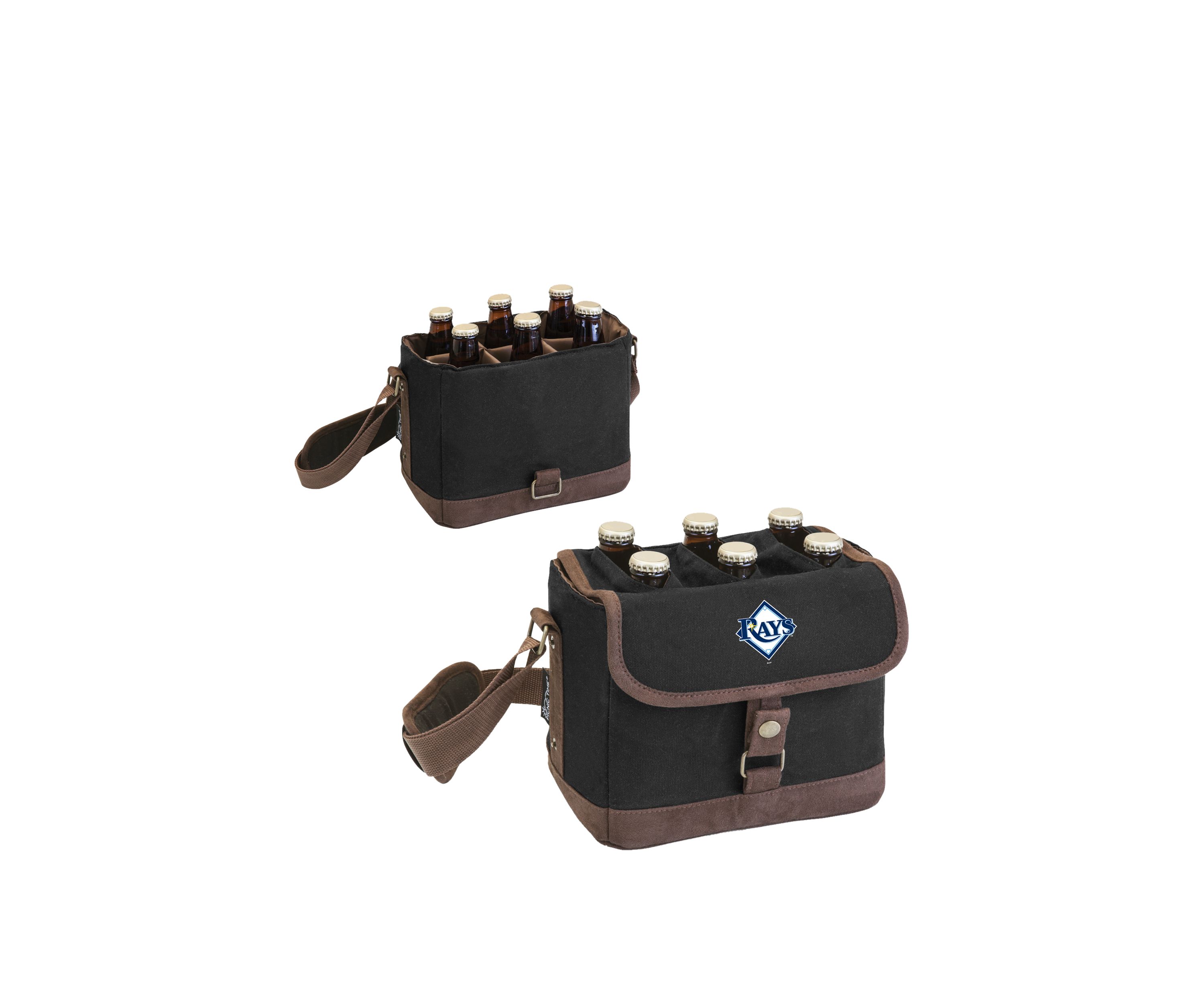 MLB Tampa Bay Rays Beer Caddy Cooler Tote with Opener