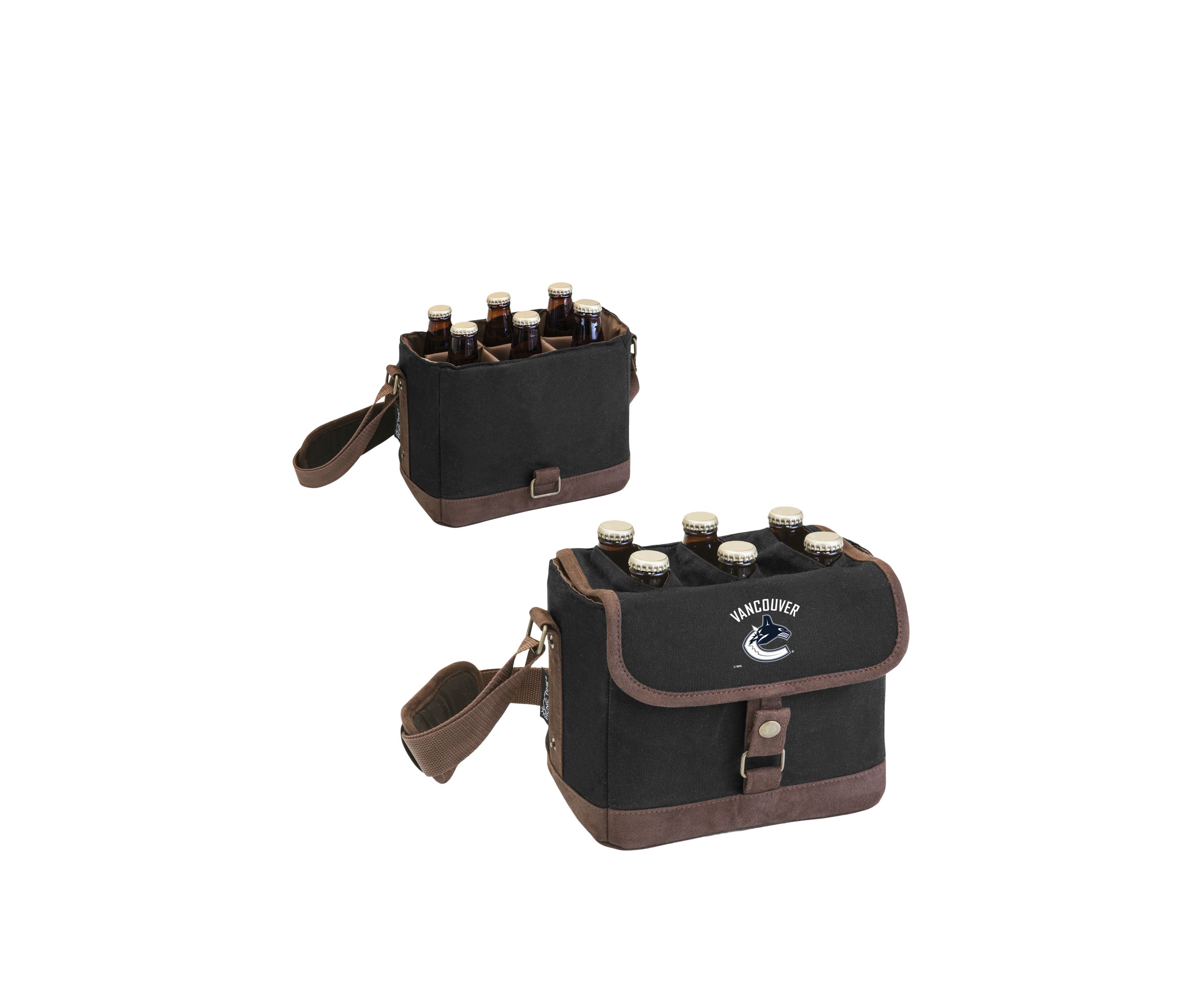 NHL Vancouver Canucks Beer Caddy Cooler Tote with Opener