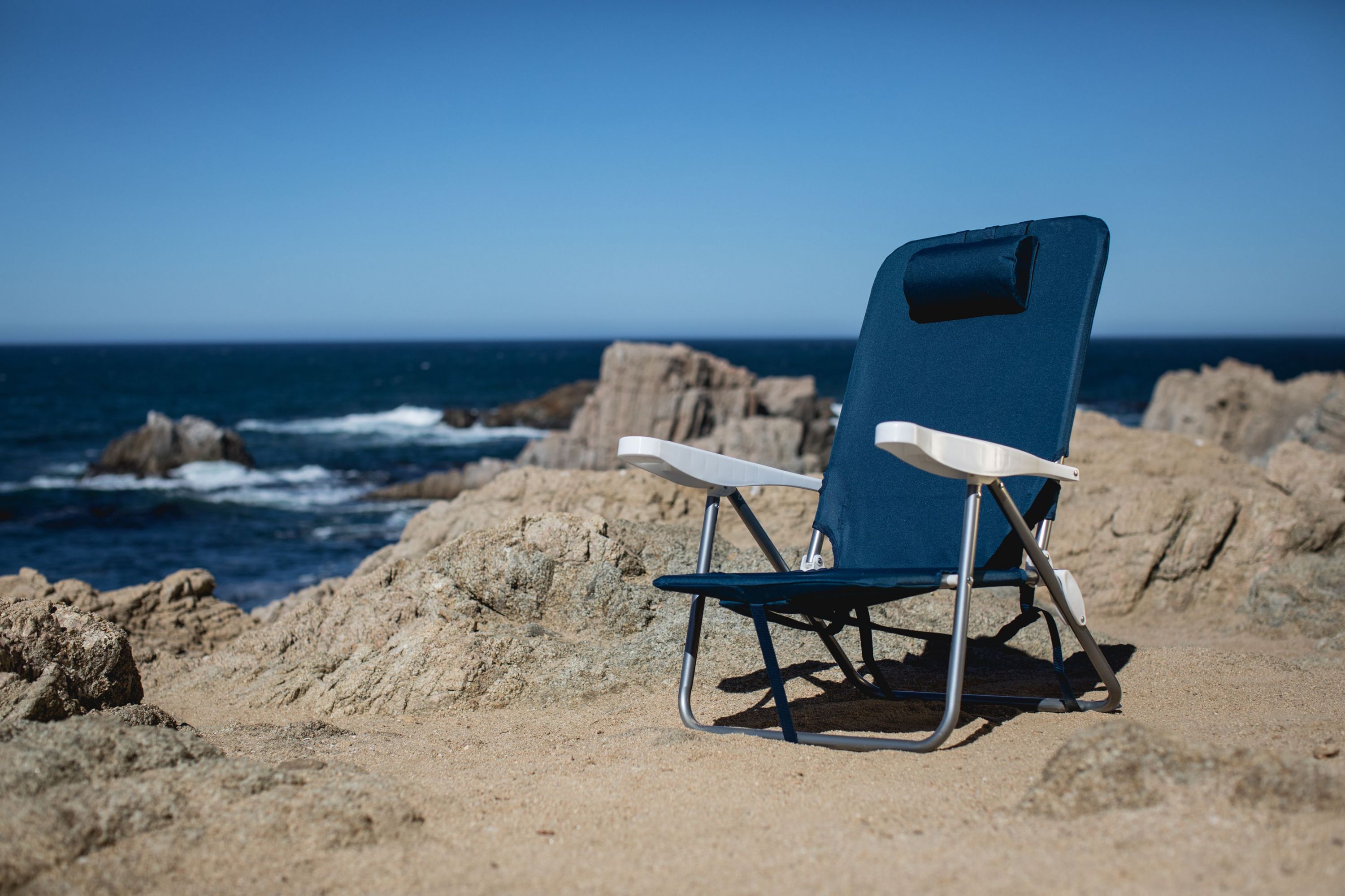 NCAA Rhode Island Rams Monaco Reclining Beach Backpack Chair