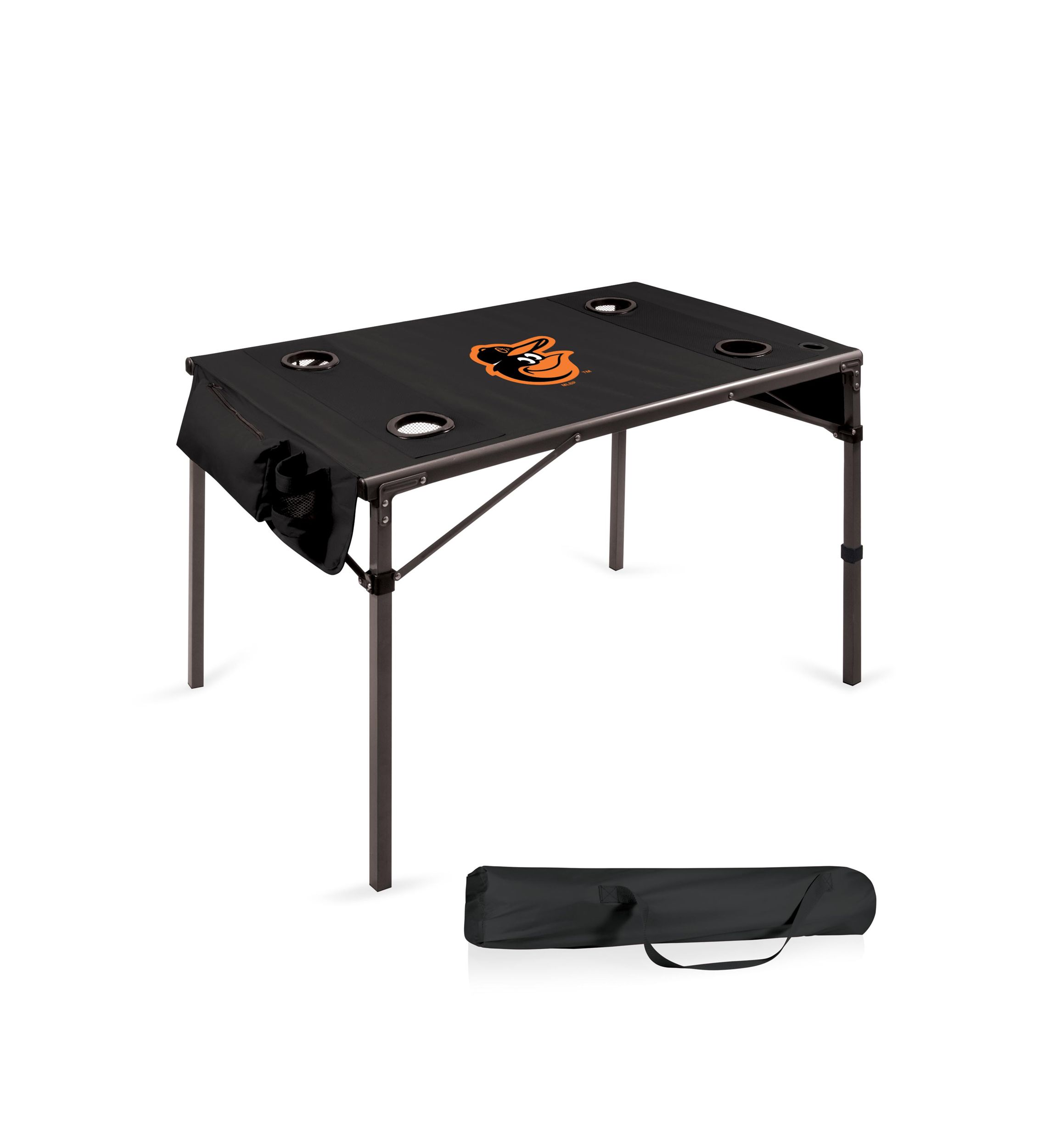 MLB Baltimore Orioles Travel Table Portable Folding Table