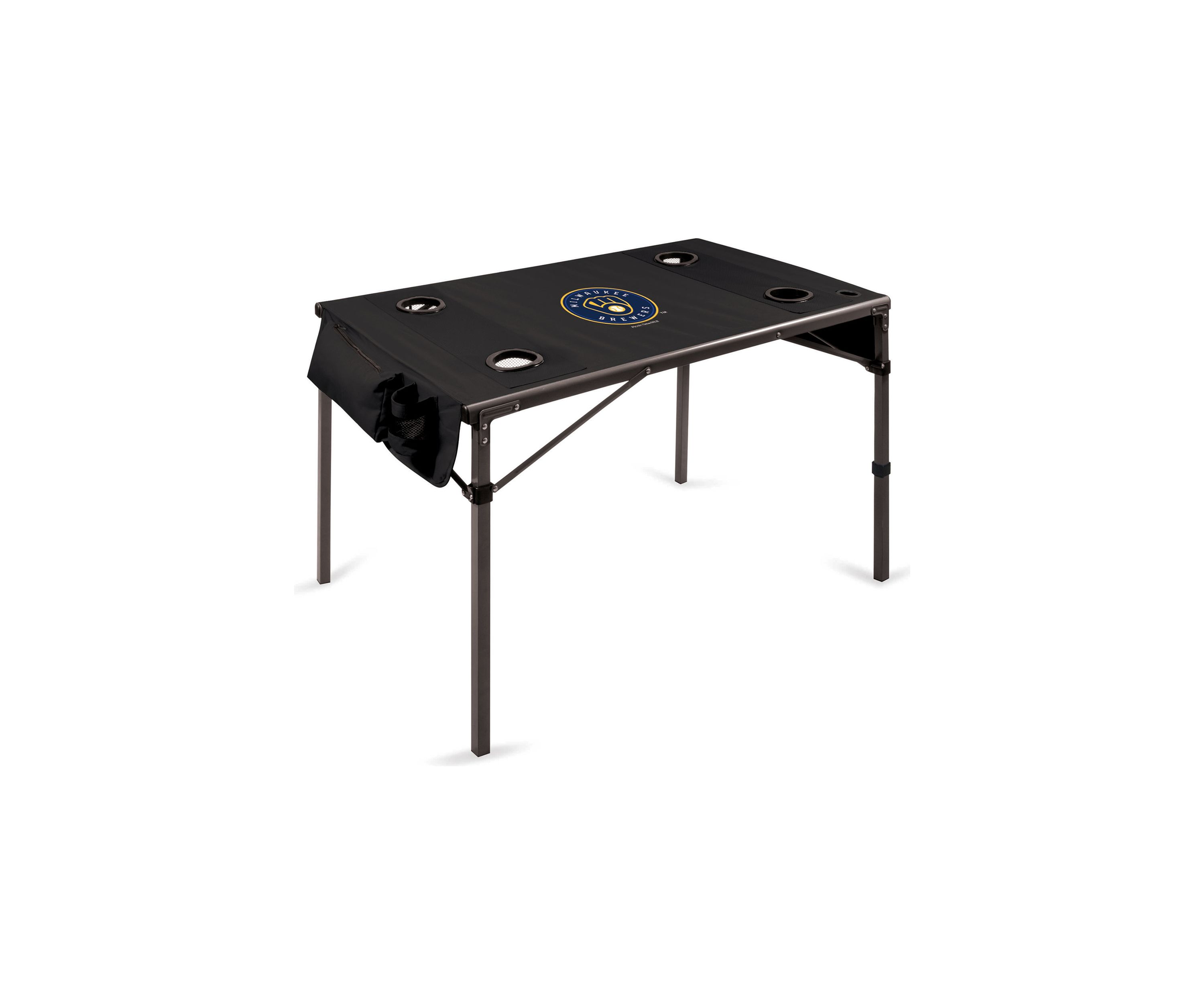MLB Milwaukee Brewers Travel Table Portable Folding Table