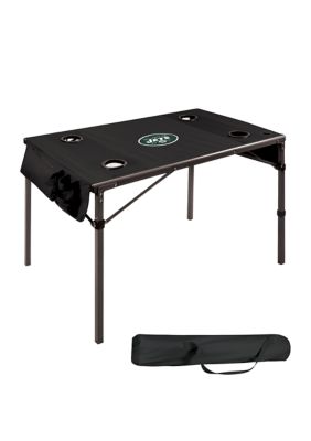 Oniva NFL New York Jets Travel Table Portable Folding Table, Black