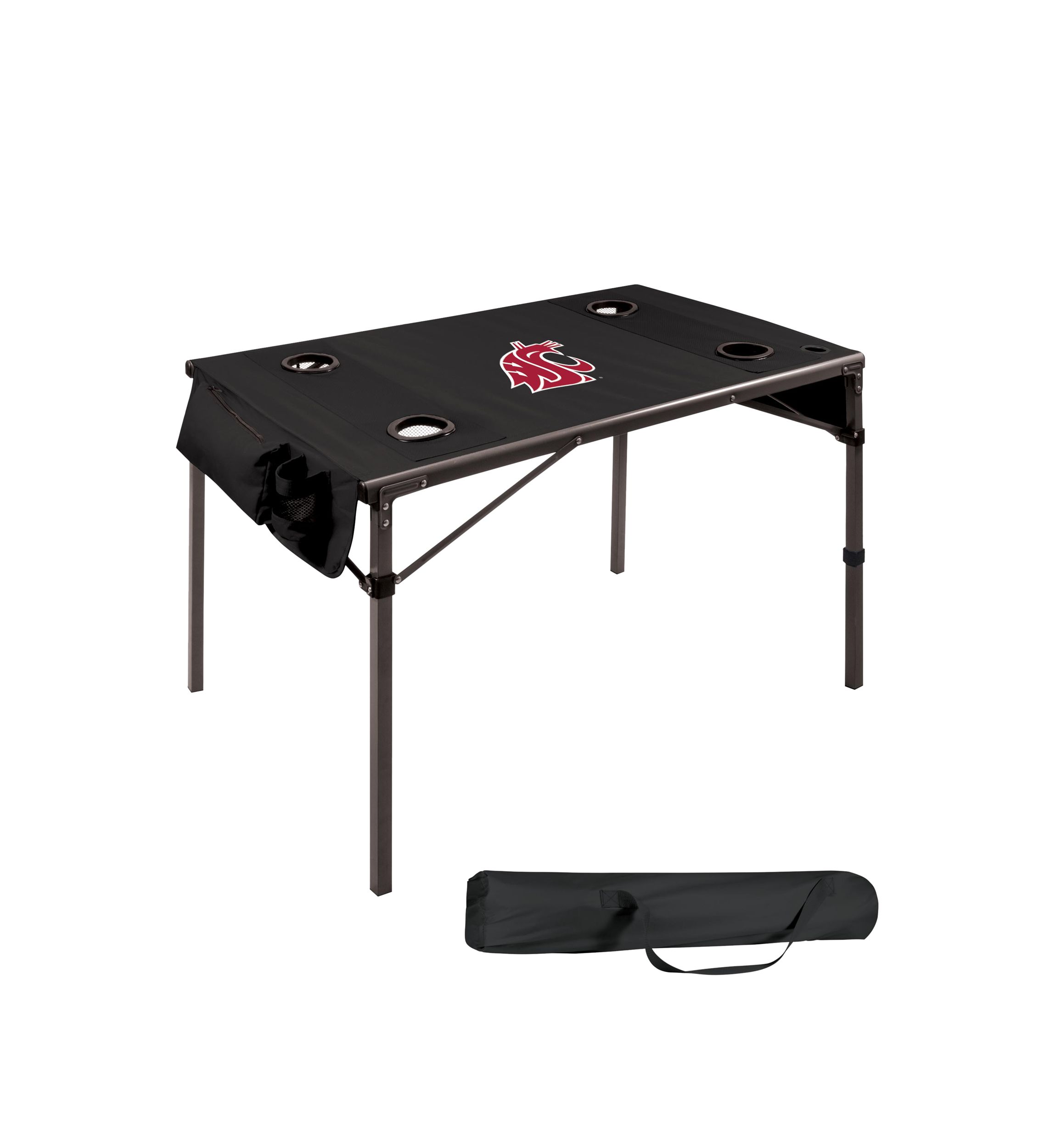 NCAA Washington State Cougars Travel Table Portable Folding Table