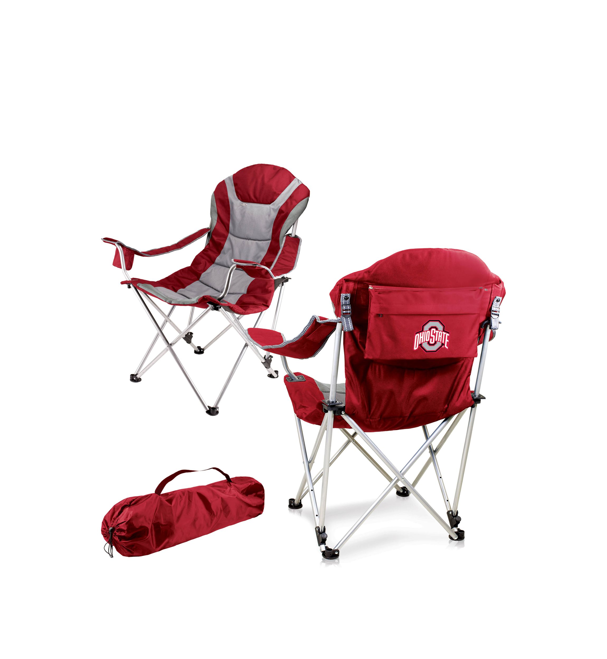 NFL Ohio State Buckeyes Reclining Camp Chair
