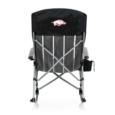 Picnic Time NCAA Arkansas Razorbacks Outdoor Rocking Camp Chair