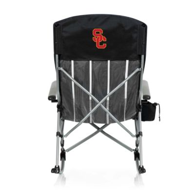 Picnic Time NCAA USC Trojans Outdoor Rocking Camp Chair