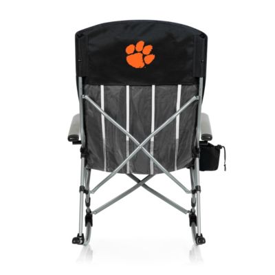 Picnic Time NCAA Clemson Tigers Outdoor Rocking Camp Chair