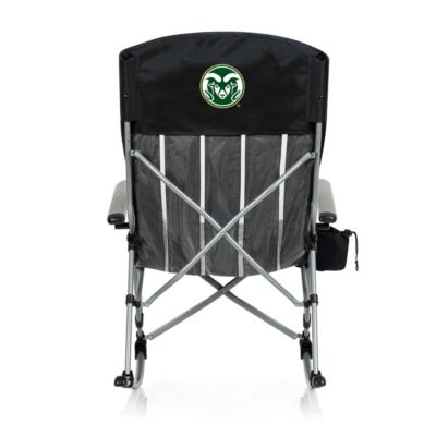 Picnic Time NCAA Colorado State Rams Outdoor Rocking Camp Chair