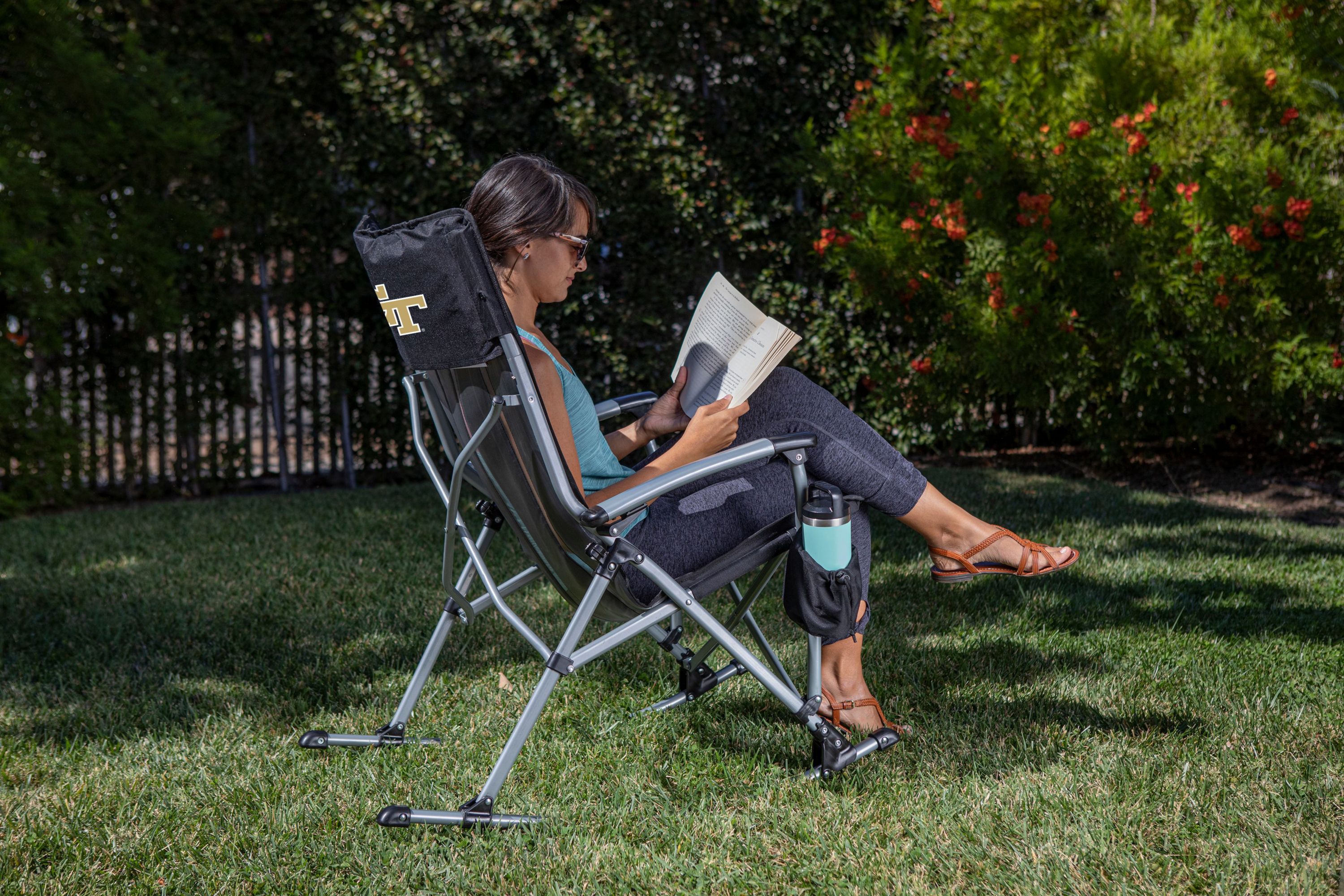 NCAA Georgia Tech Yellow Jackets Outdoor Rocking Camp Chair
