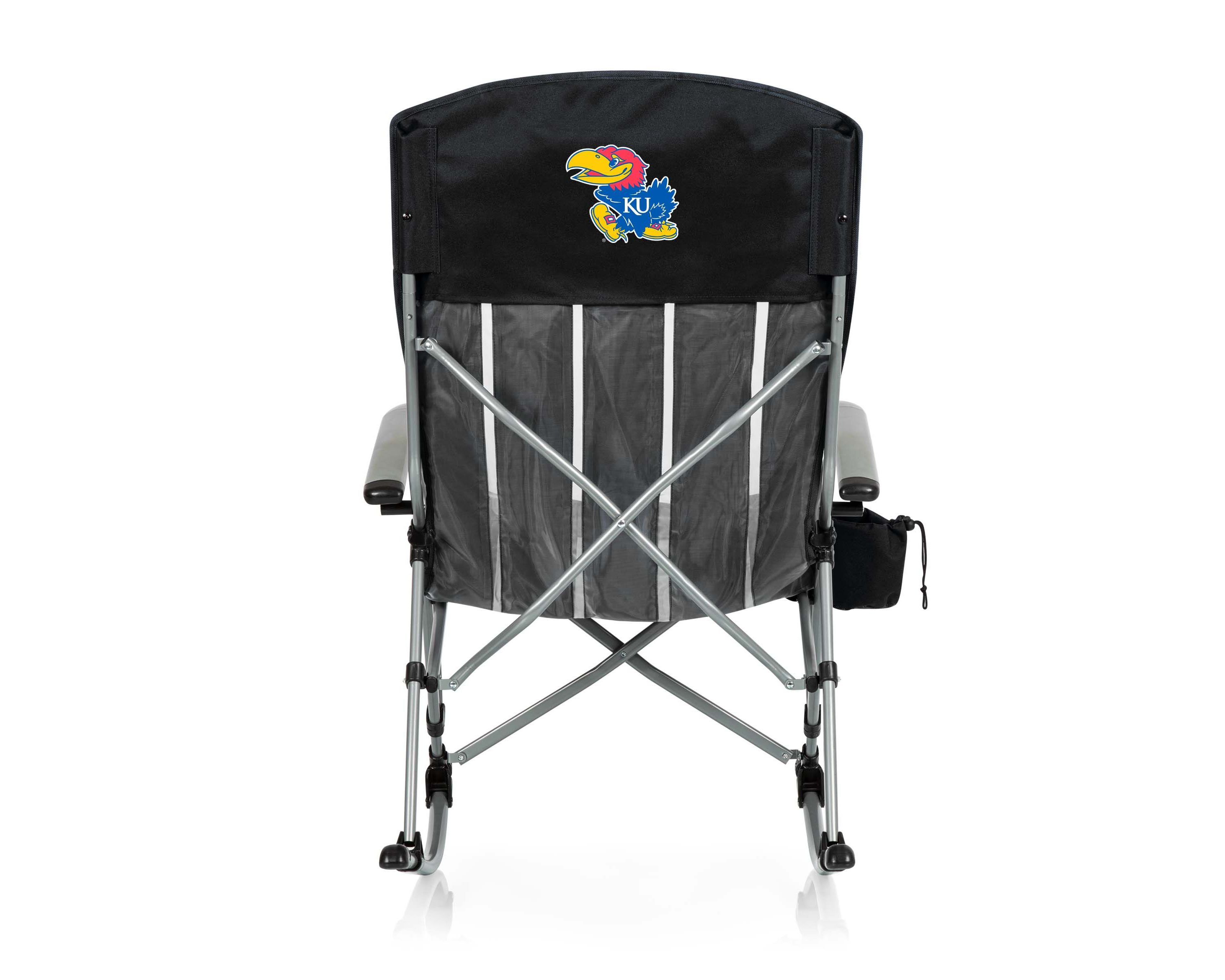 NCAA Kansas Jayhawks Outdoor Rocking Camp Chair