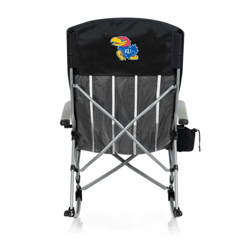 NCAA Kansas Jayhawks Outdoor Rocking Camp Chair