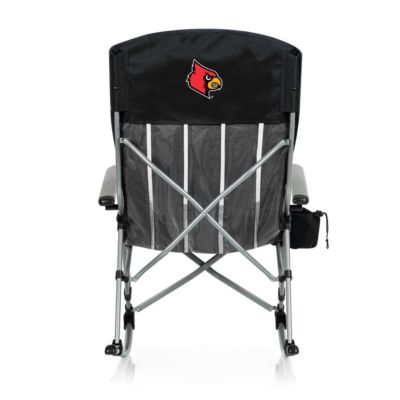 Picnic Time NCAA Louisville Cardinals Outdoor Rocking Camp Chair