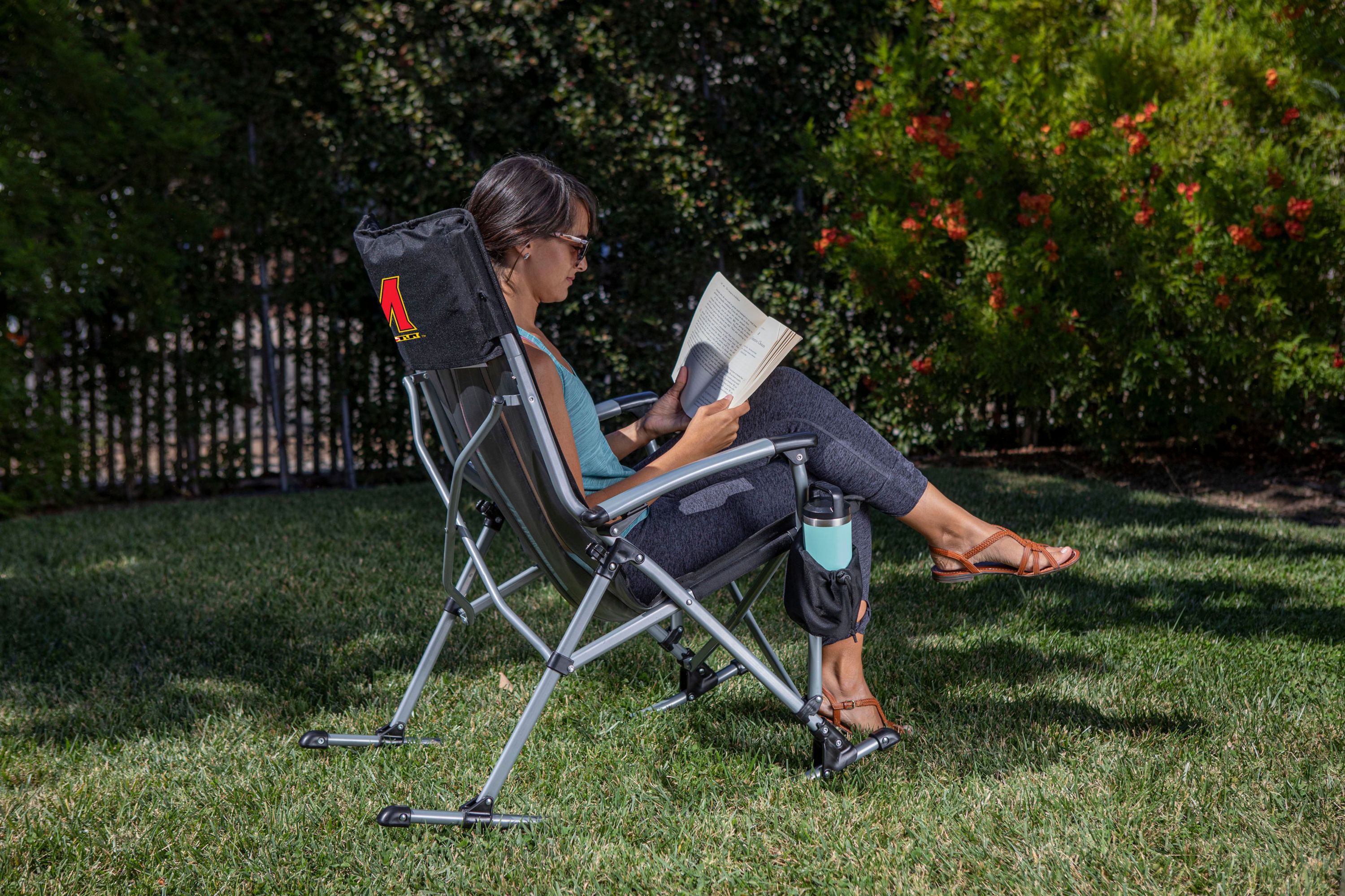 NCAA Maryland Terrapins Outdoor Rocking Camp Chair