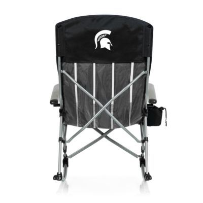 Picnic Time NCAA Michigan State Spartans Outdoor Rocking Camp Chair