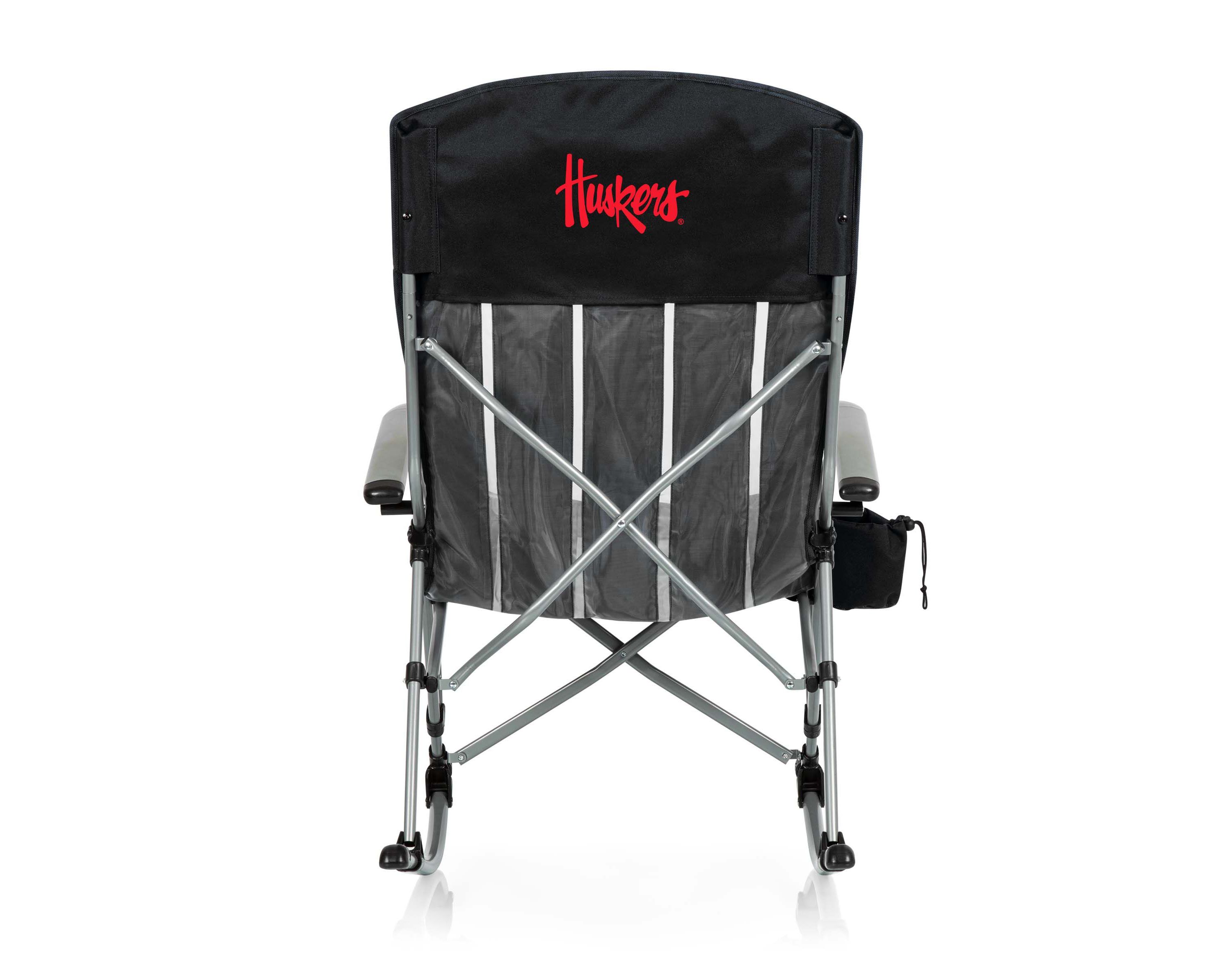 NCAA Nebraska Cornhuskers Outdoor Rocking Camp Chair