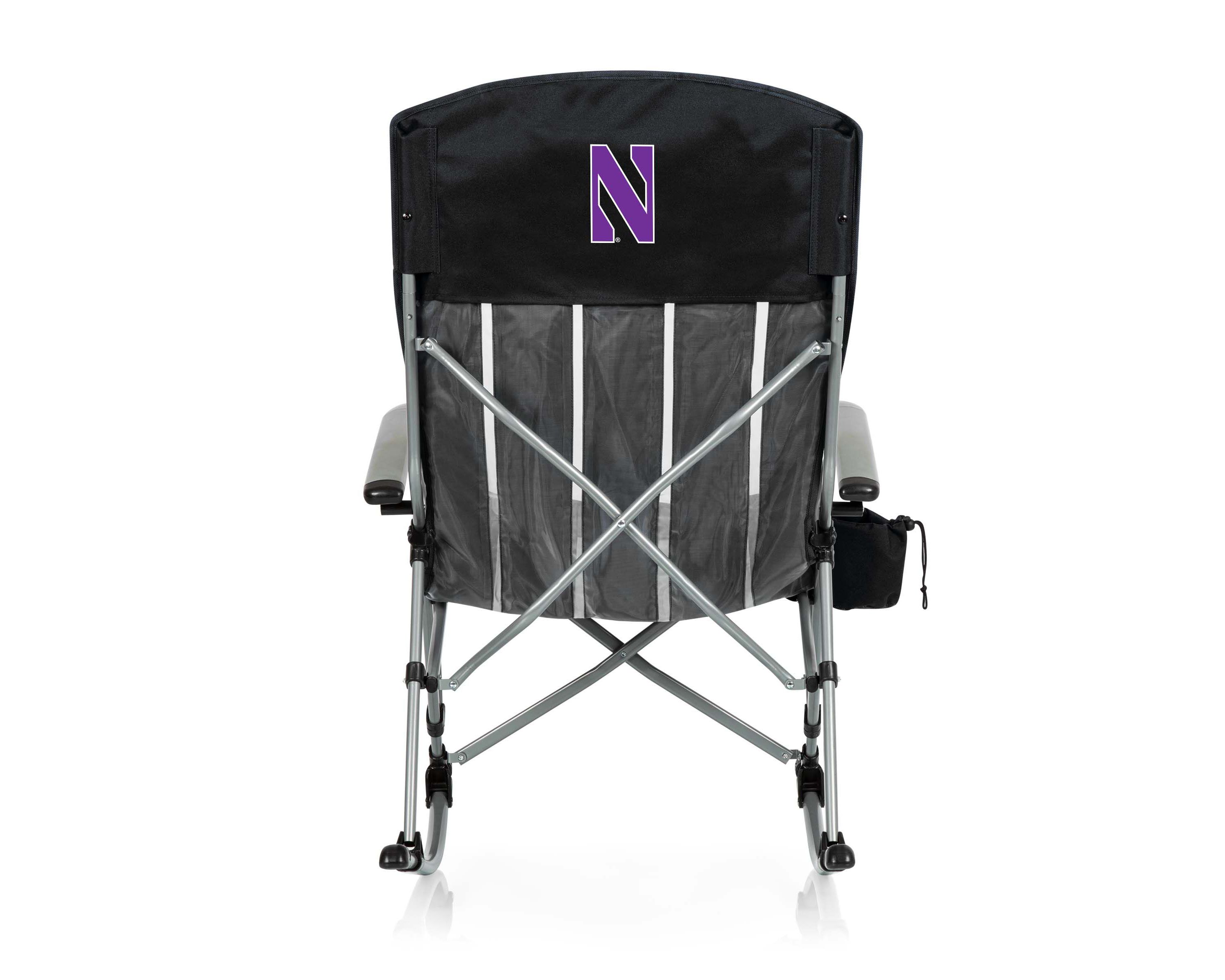 NCAA Northwestern Wildcats Outdoor Rocking Camp Chair